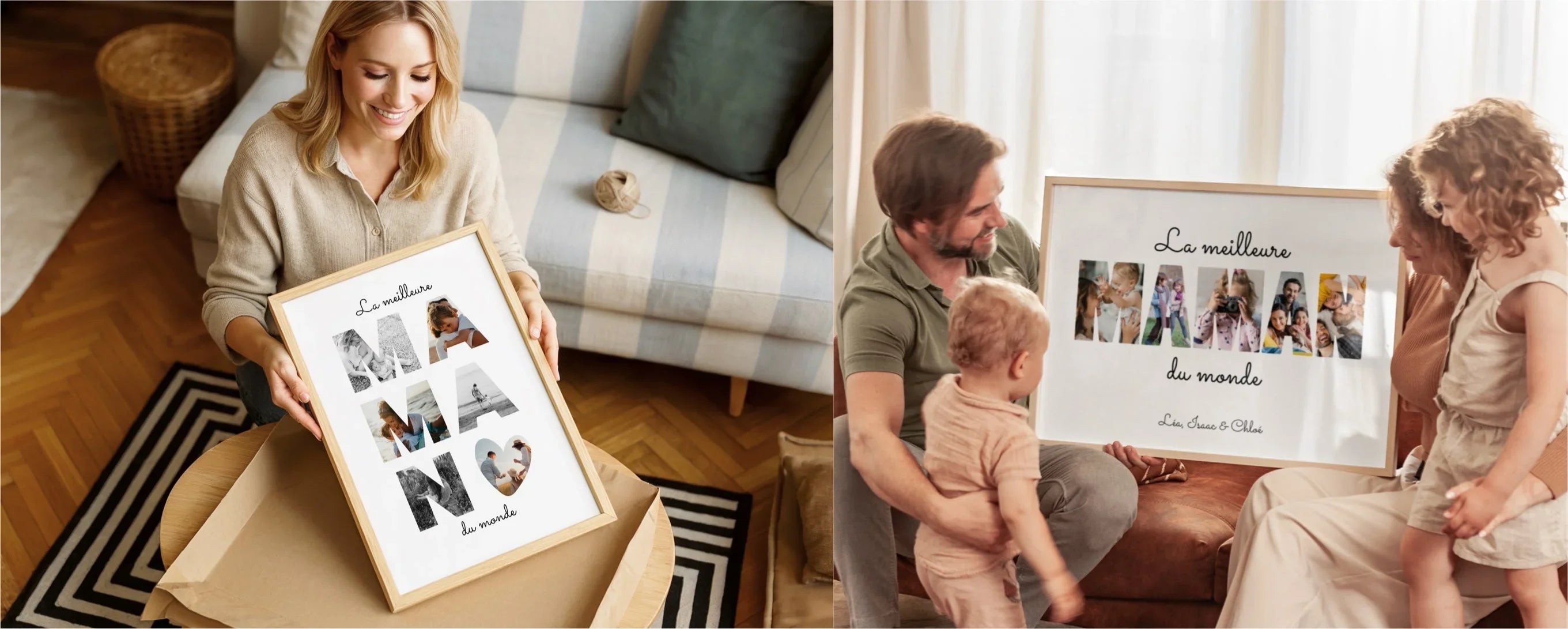 Funnli Cadeau Maman - Cœur Candélabre Bois Avec Bougies, Idéal Noël, Fête Des Mères, Anniversaire