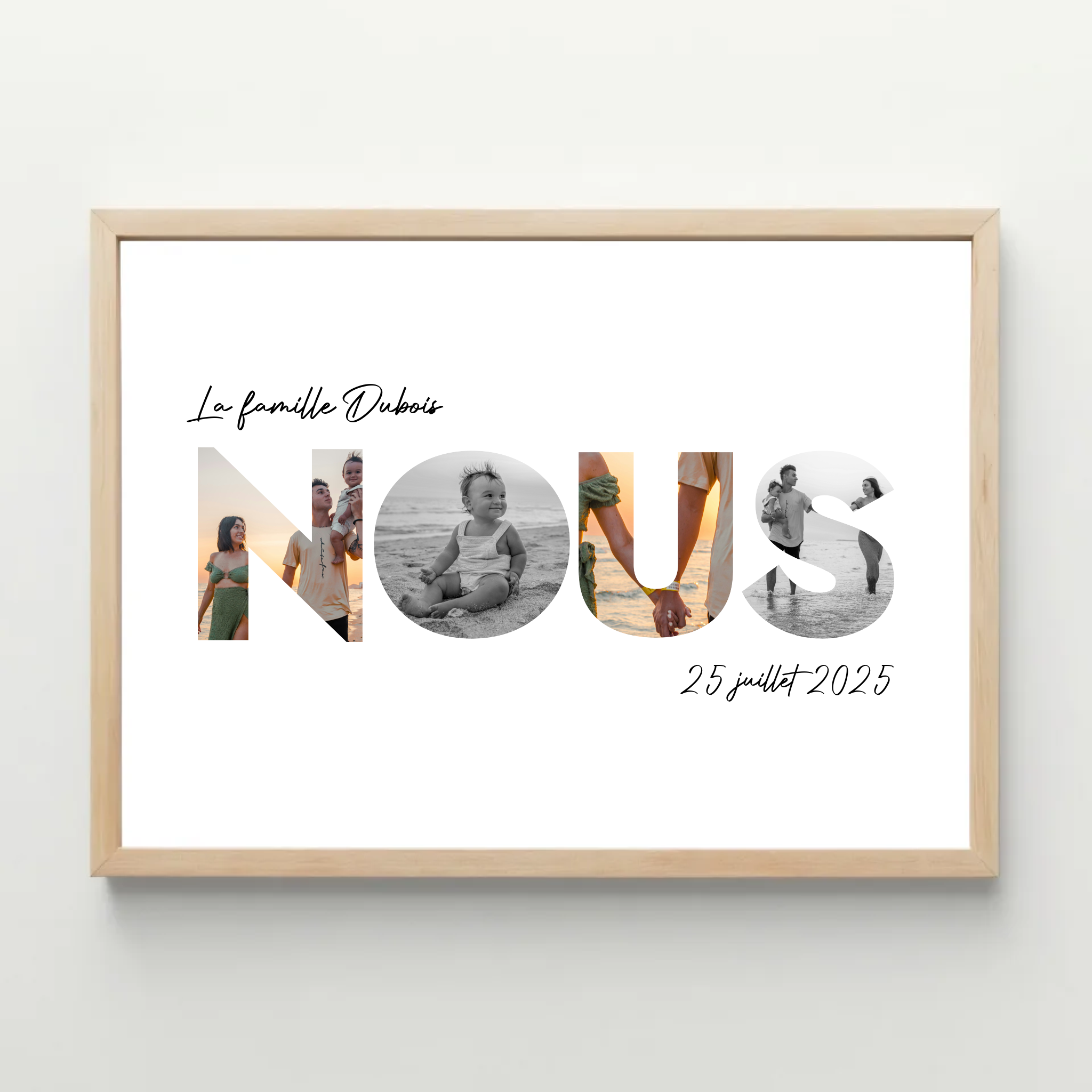Affiche personnalisée photos - Nous - Paysage