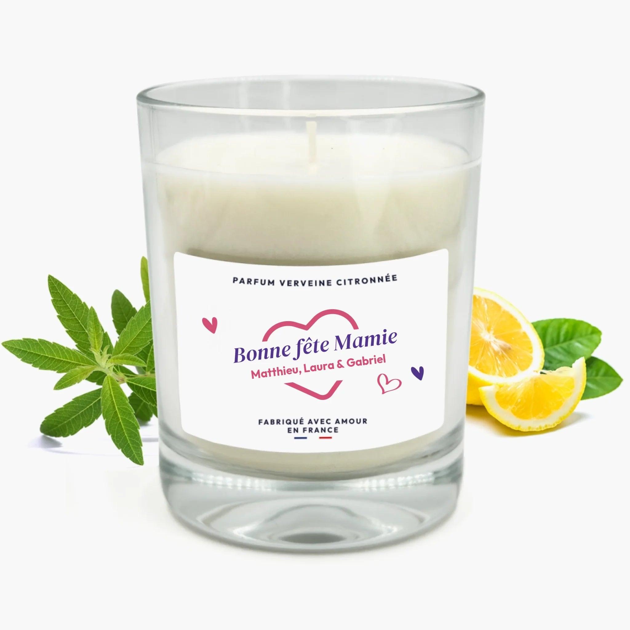 Bougie classique personnalisée - Bonne Fête Mamie - cestfrancais.fr