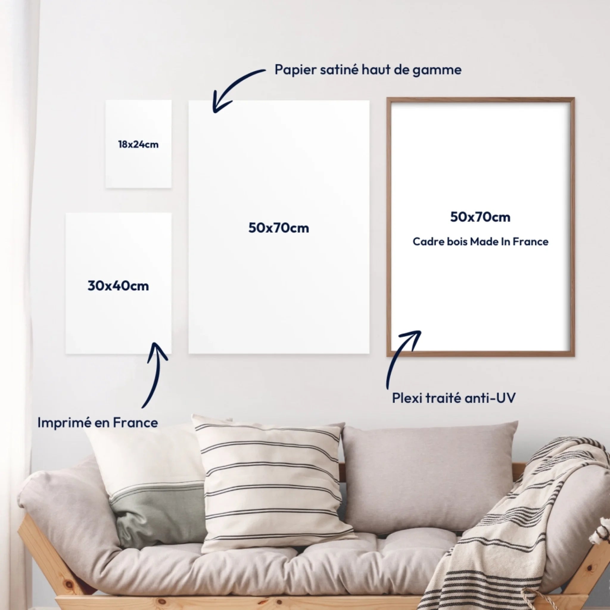 Affiche personnalisée - Maman en lettres et en photos