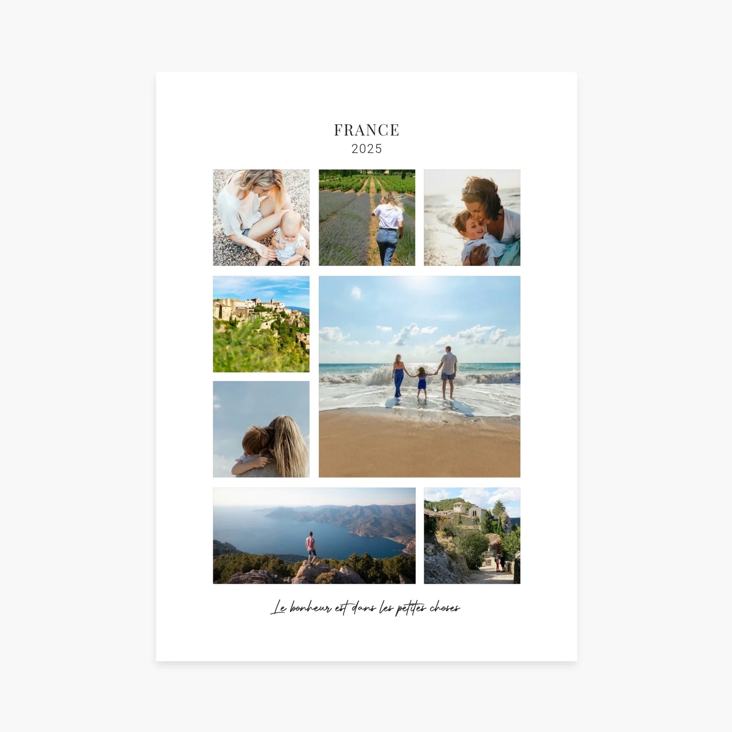 Affiche personnalisée - Poster voyage, photos de vacances