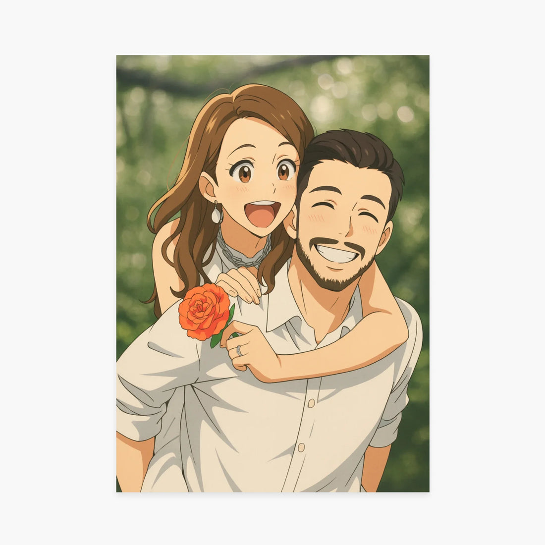 Affiche personnalisée - Illustration style animé / manga