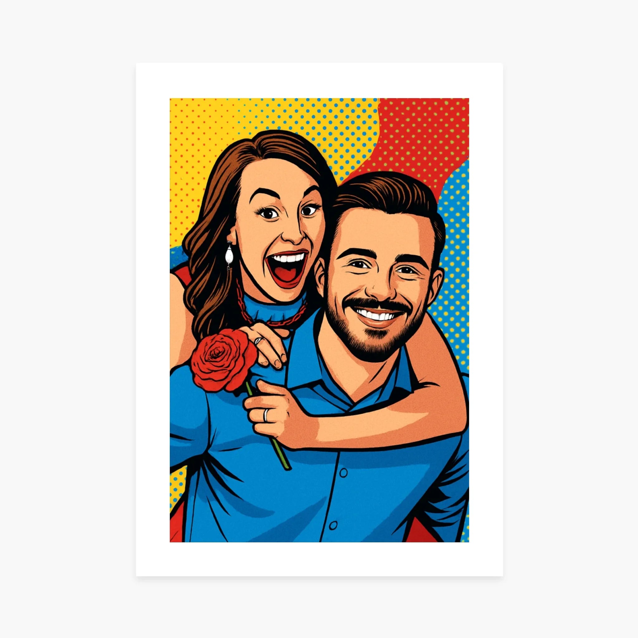 Affiche personnalisée - Votre photo en illustration pop-art rétro