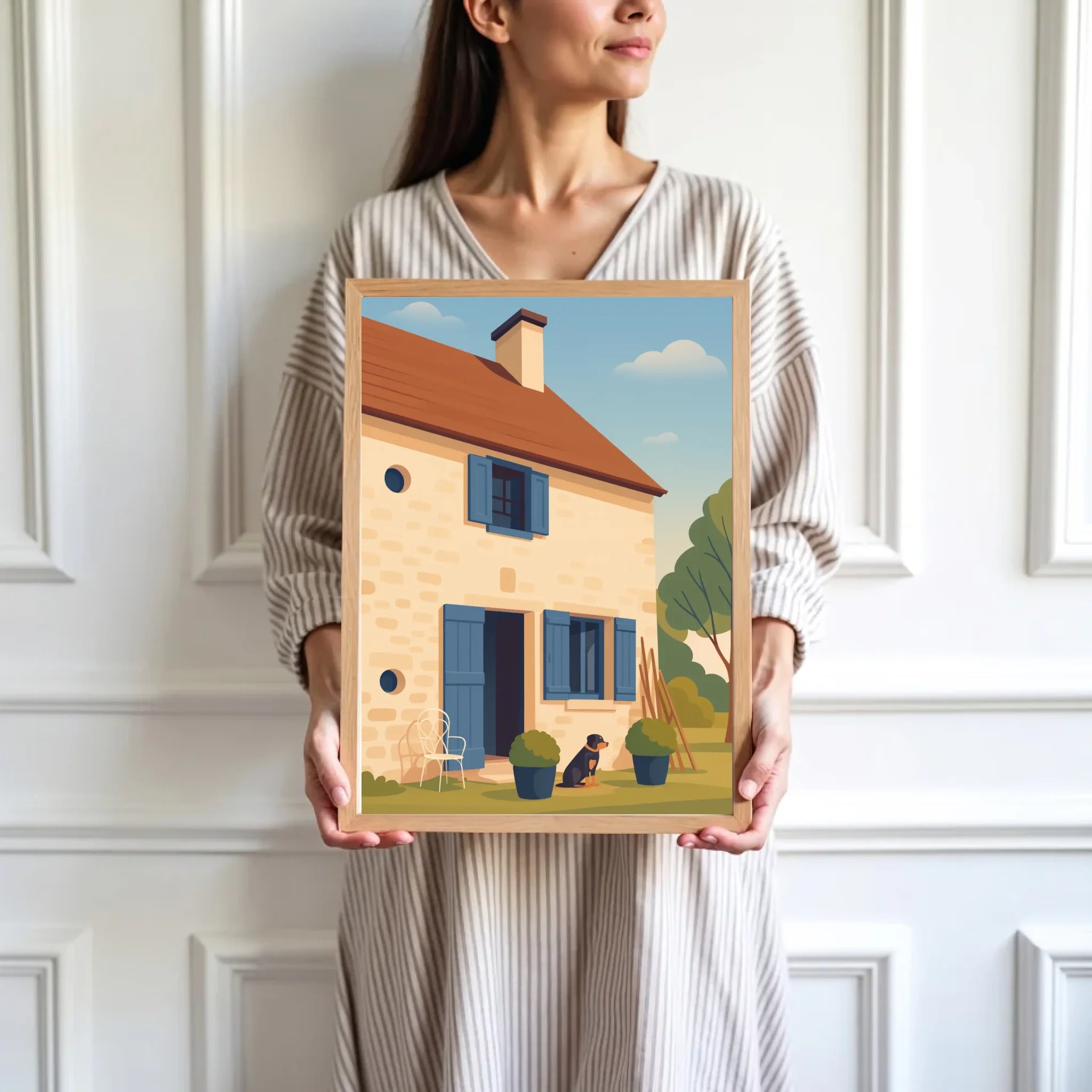 mockup-femme-cadre-bois