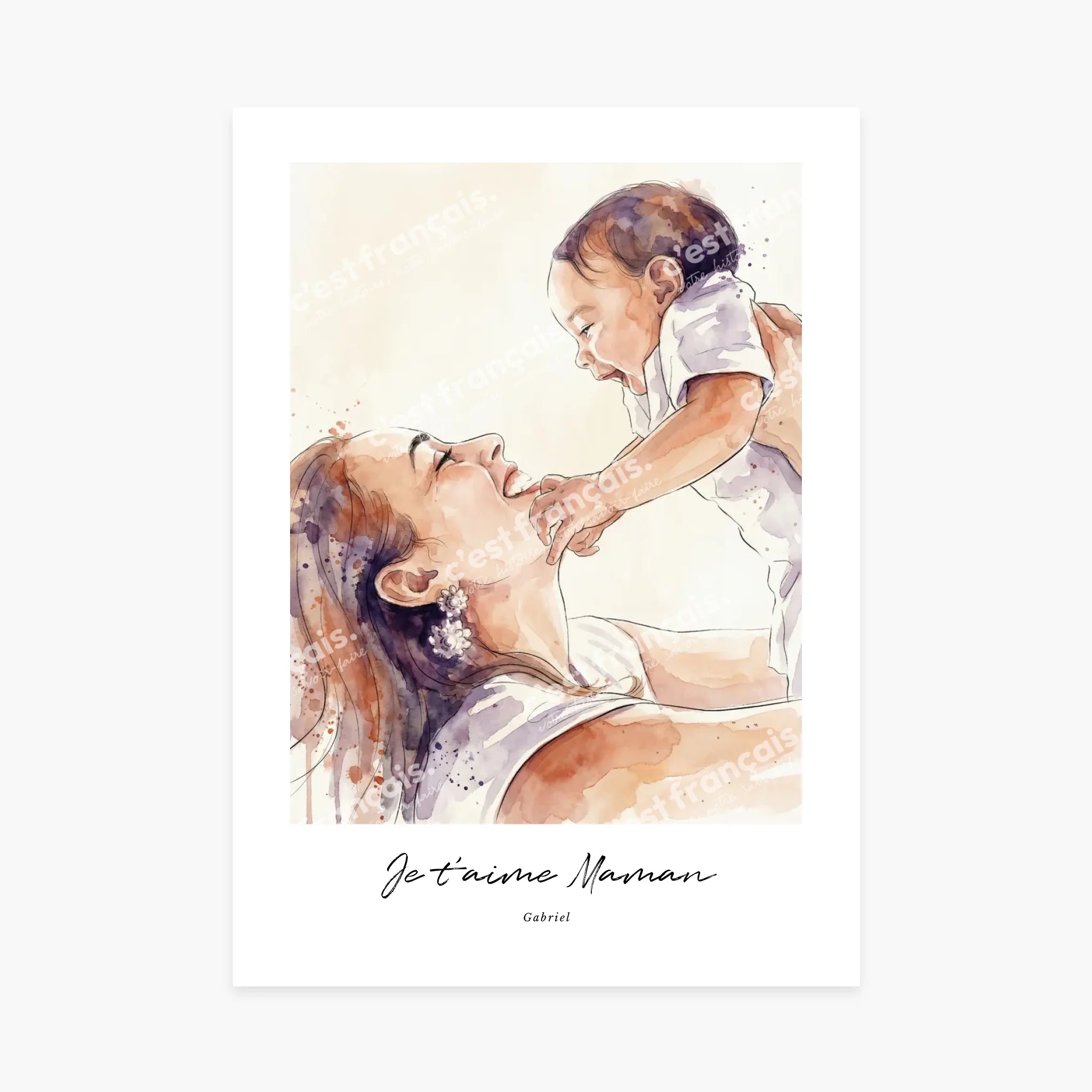 Affiche personnalisée - Je t&
