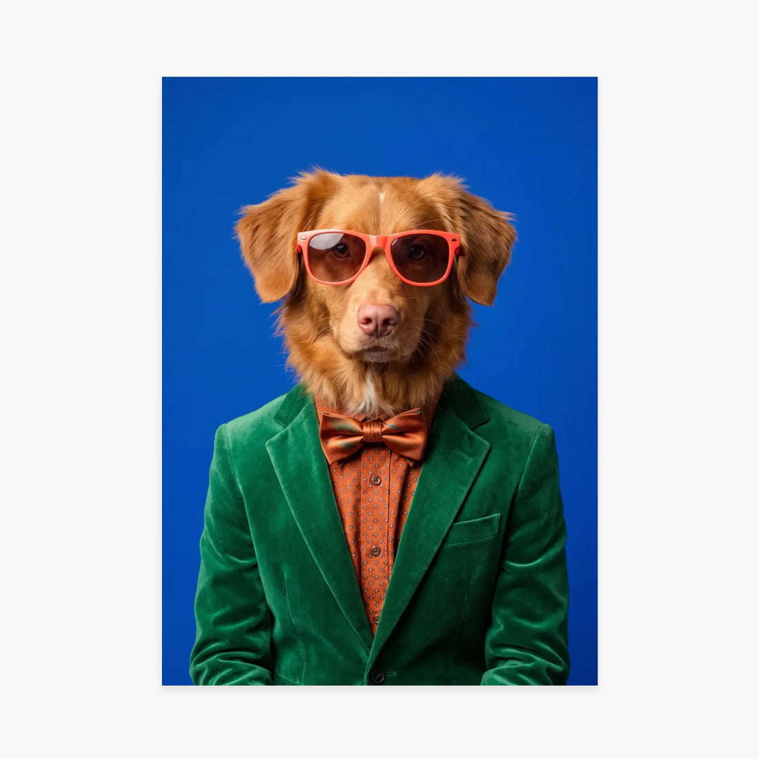 Affiche personnalisée - Portrait de chien Pop Dandy