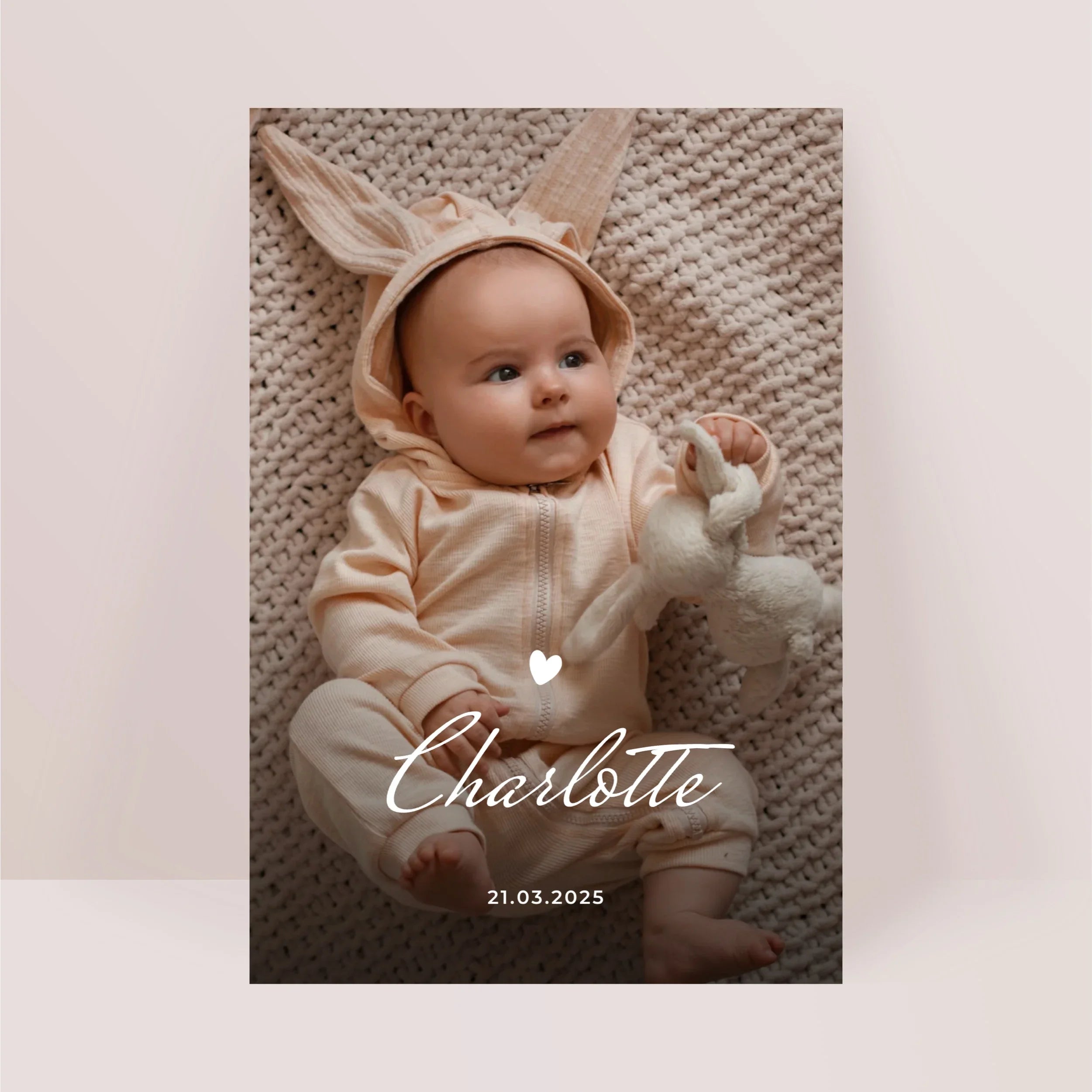 Faire-part naissance personnalisé photo - Charlotte Pleine Page