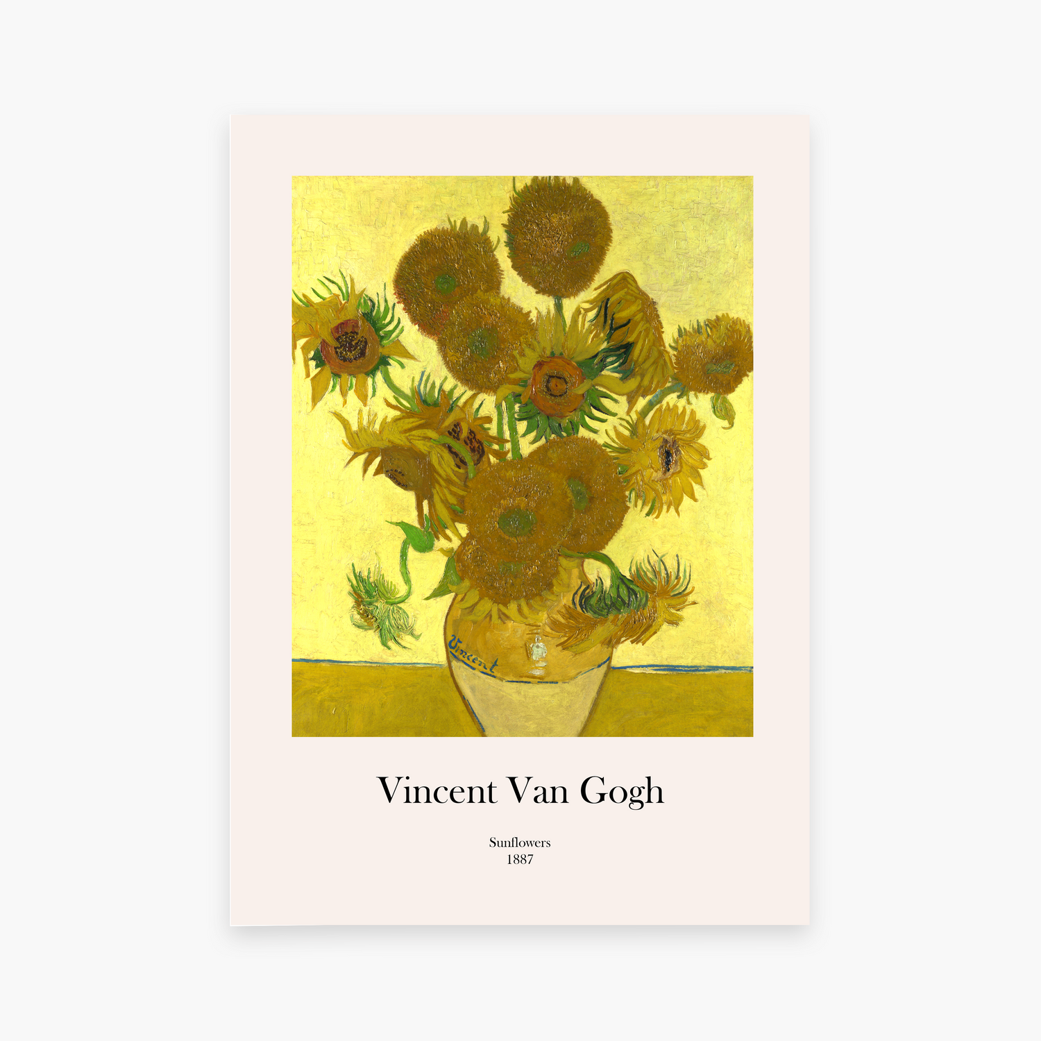 Affiche Van Gogh – Les Tournesols / Sunflowers (1887)