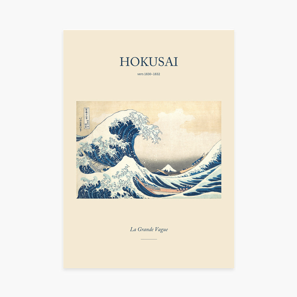 Affiche Hokusai – La Grande Vague de Kanagawa — sans cadre