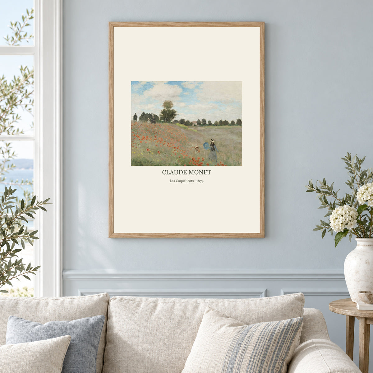 Affiche Monet – Les Coquelicots — mise en situation