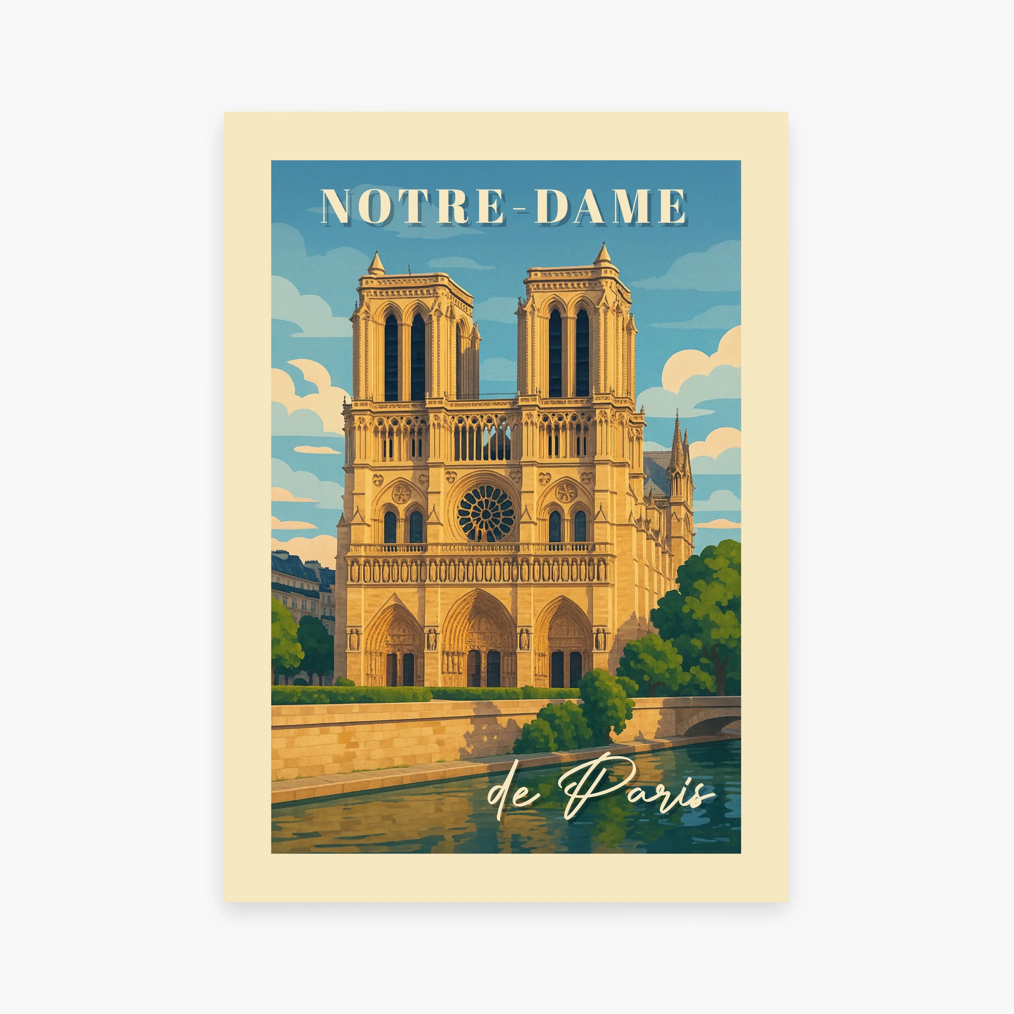 Affiche ville - Notre-Dame de Paris