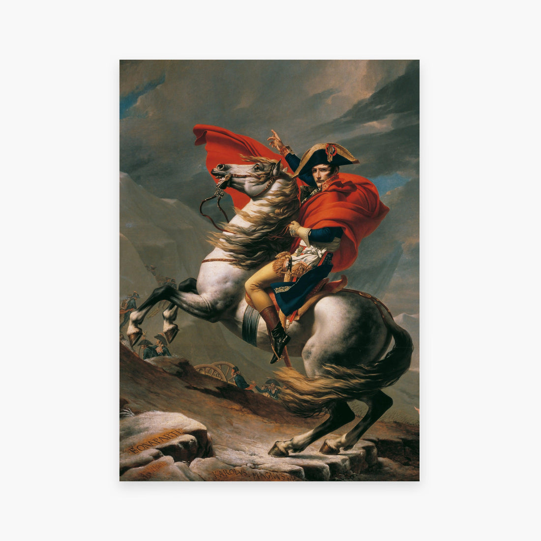 Affiche "Napoleon Bonaparte franchissant le Grand-Saint-Bernard" - cestfrancais.fr