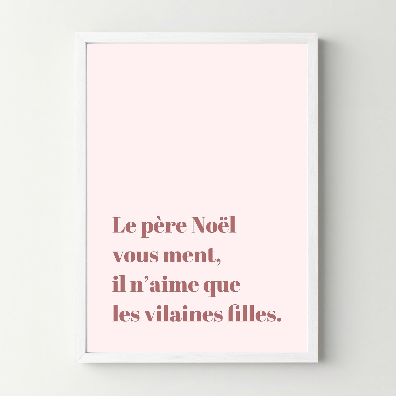 Affiche "Le père noël vous ment" - cestfrancais.fr