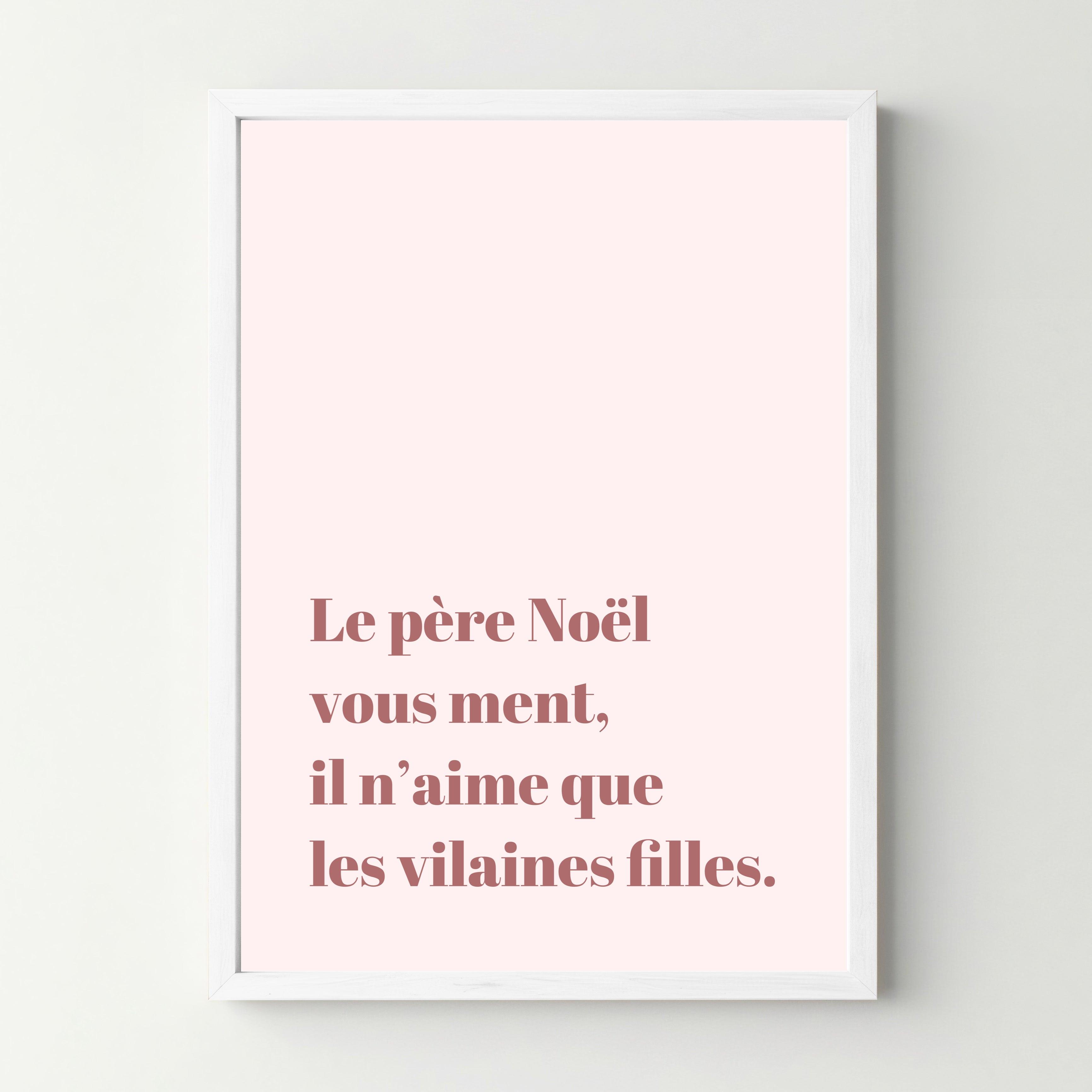 Affiche "Le père noël vous ment" - cestfrancais.fr