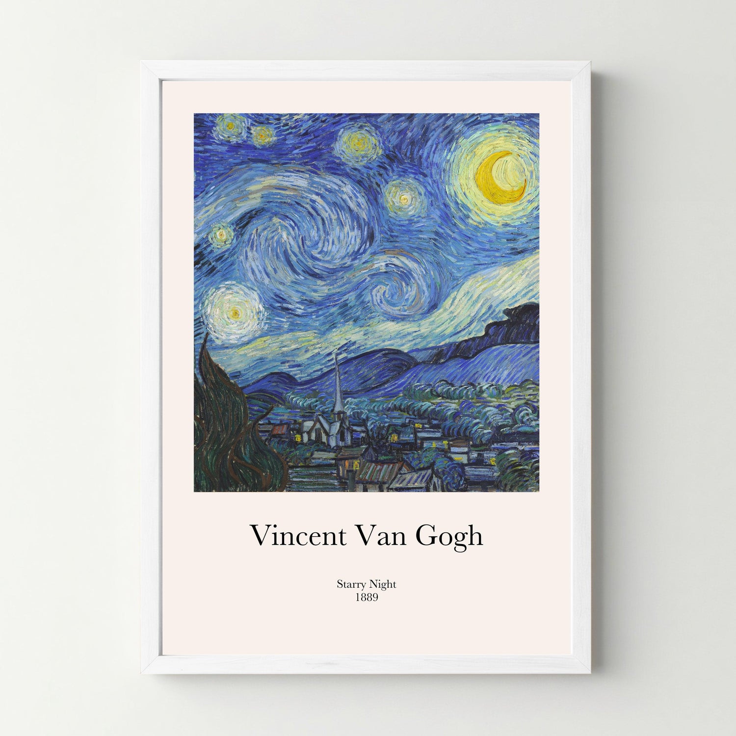 Affiche "Starry night Van Gogh" - cestfrancais.fr