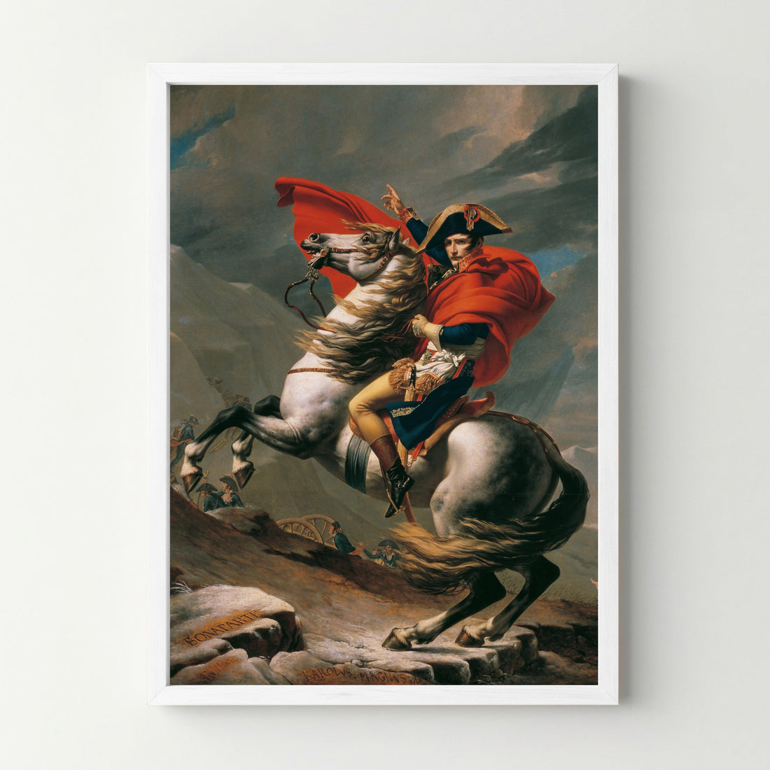 Affiche "Napoleon Bonaparte franchissant le Grand-Saint-Bernard" - cestfrancais.fr