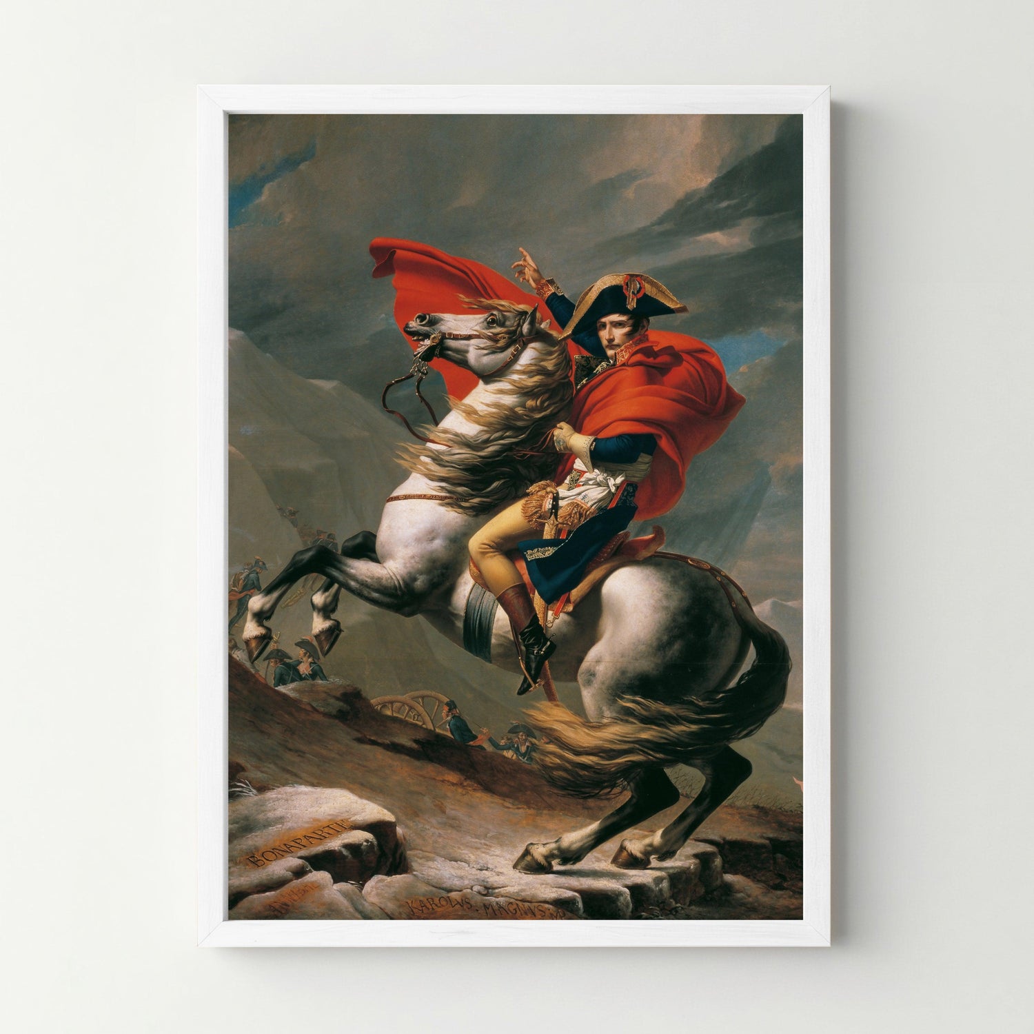 Affiche "Napoleon Bonaparte franchissant le Grand-Saint-Bernard" - cestfrancais.fr