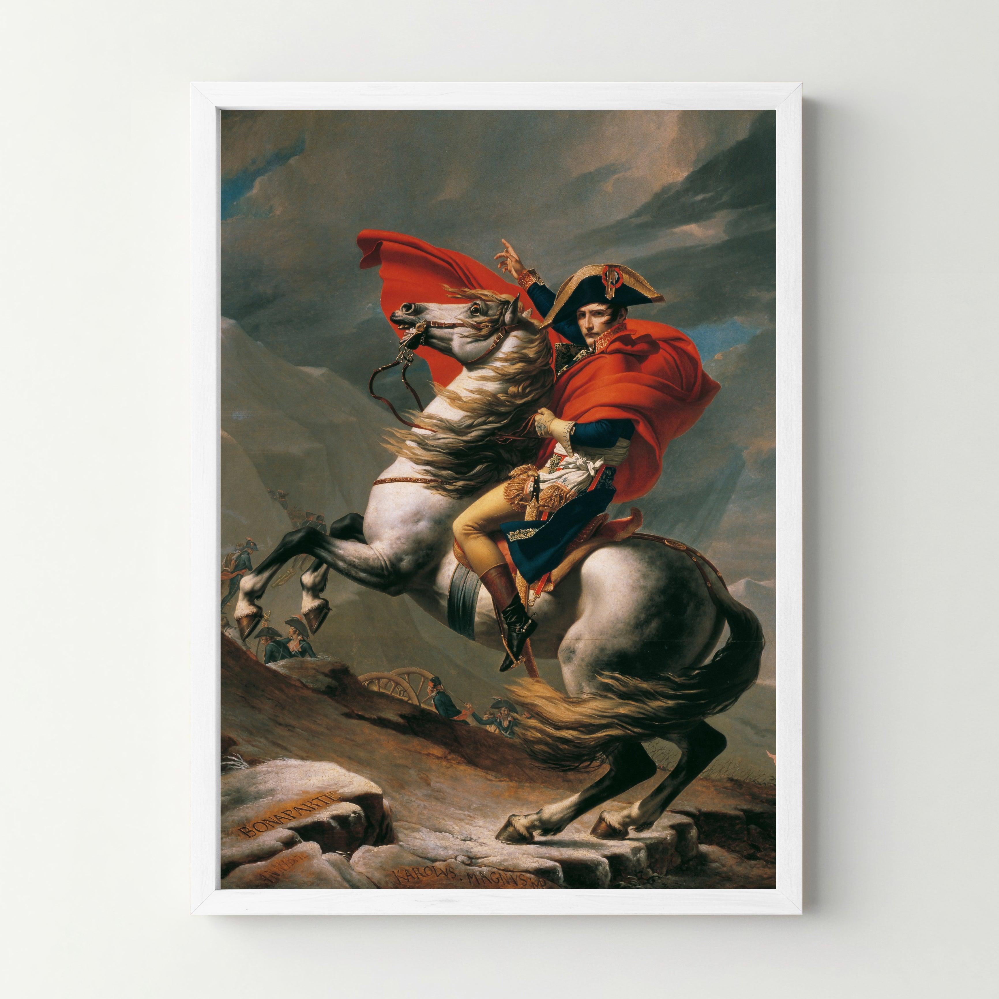 Affiche "Napoleon Bonaparte franchissant le Grand-Saint-Bernard" - cestfrancais.fr