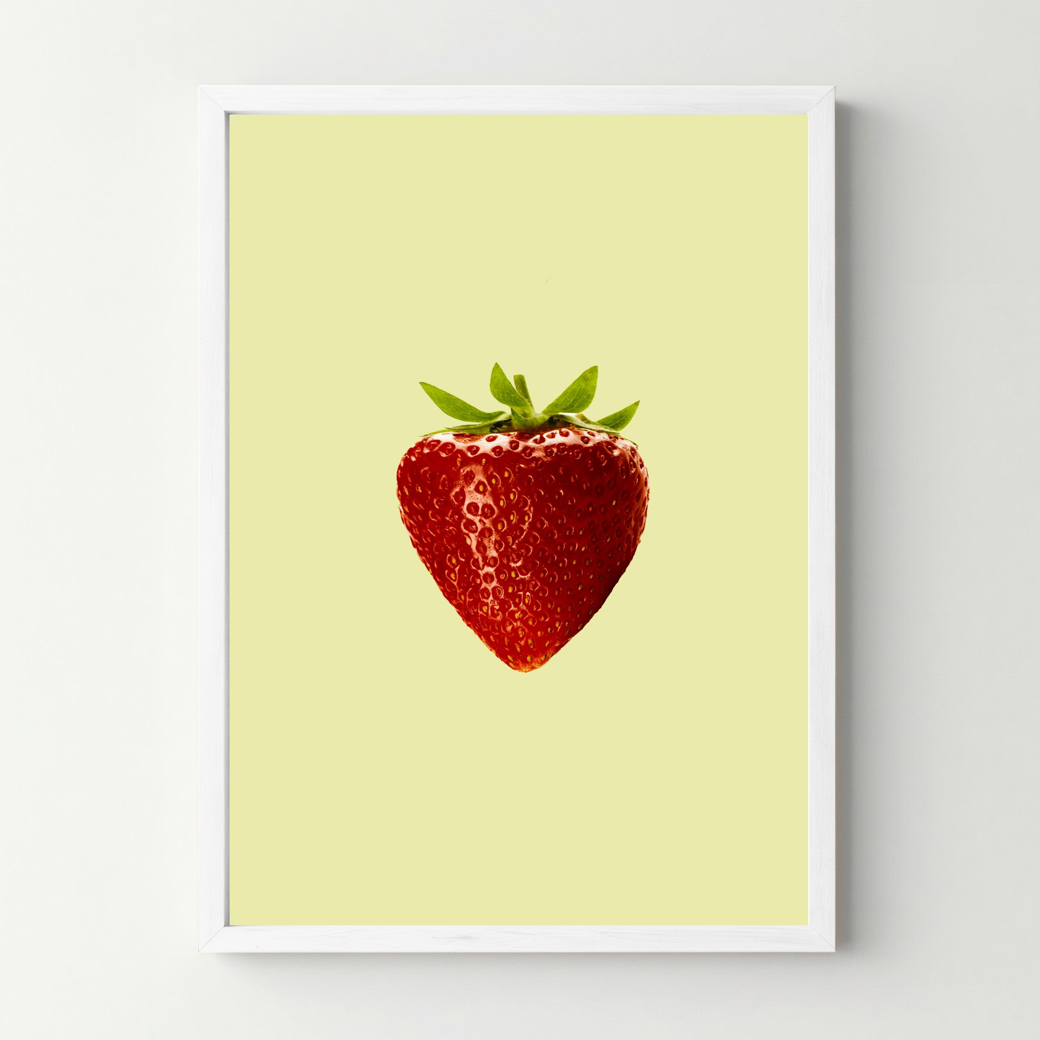 Affiche "La fraise" - cestfrancais.fr