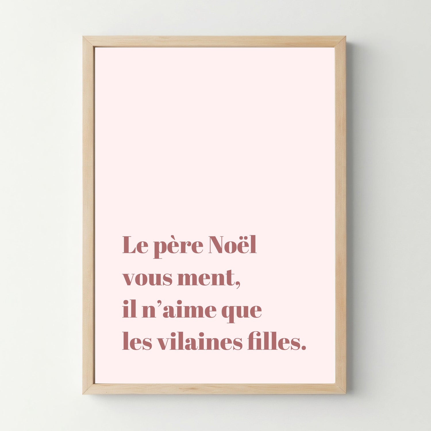 Affiche "Le père noël vous ment" - cestfrancais.fr