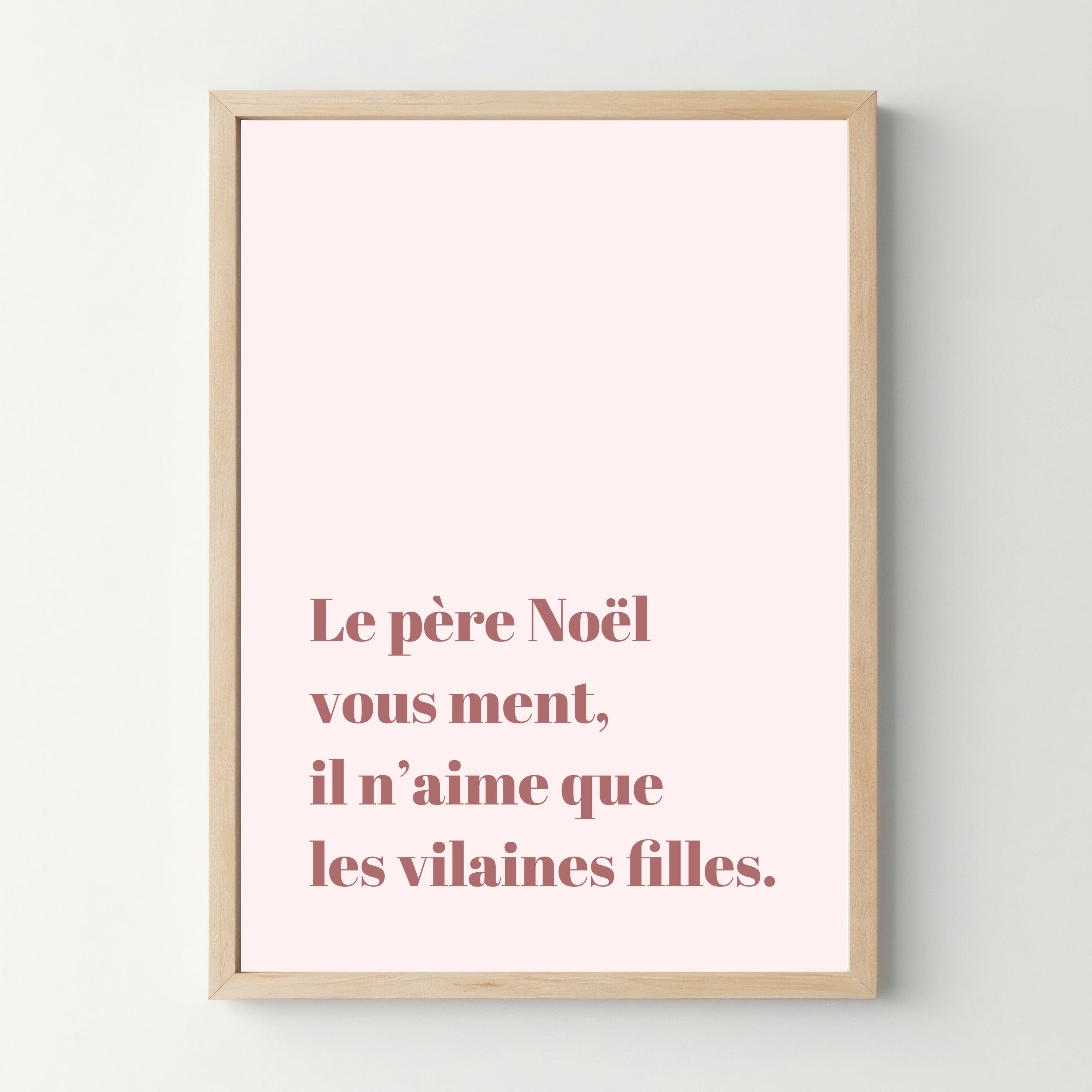 Affiche "Le père noël vous ment" - cestfrancais.fr