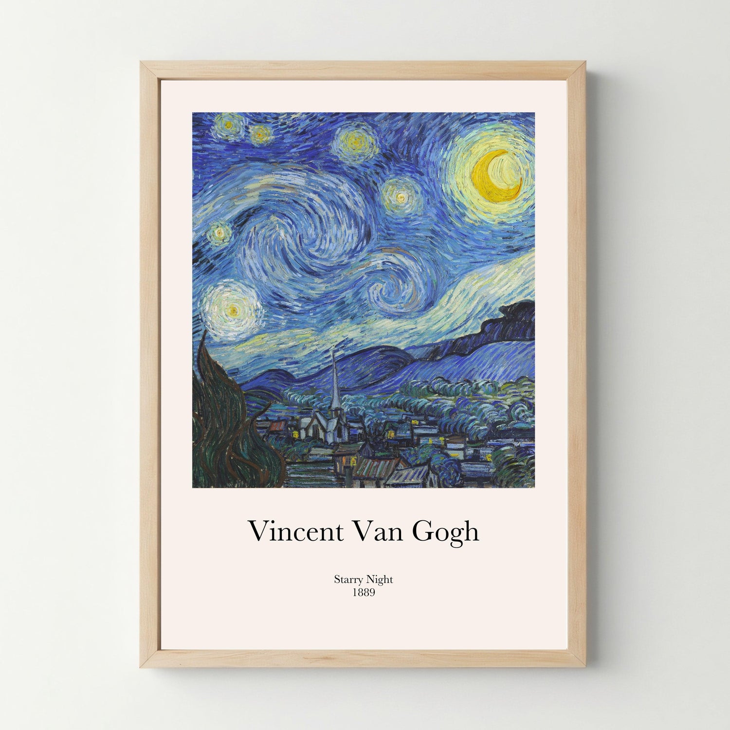 Affiche "Starry night Van Gogh" - cestfrancais.fr