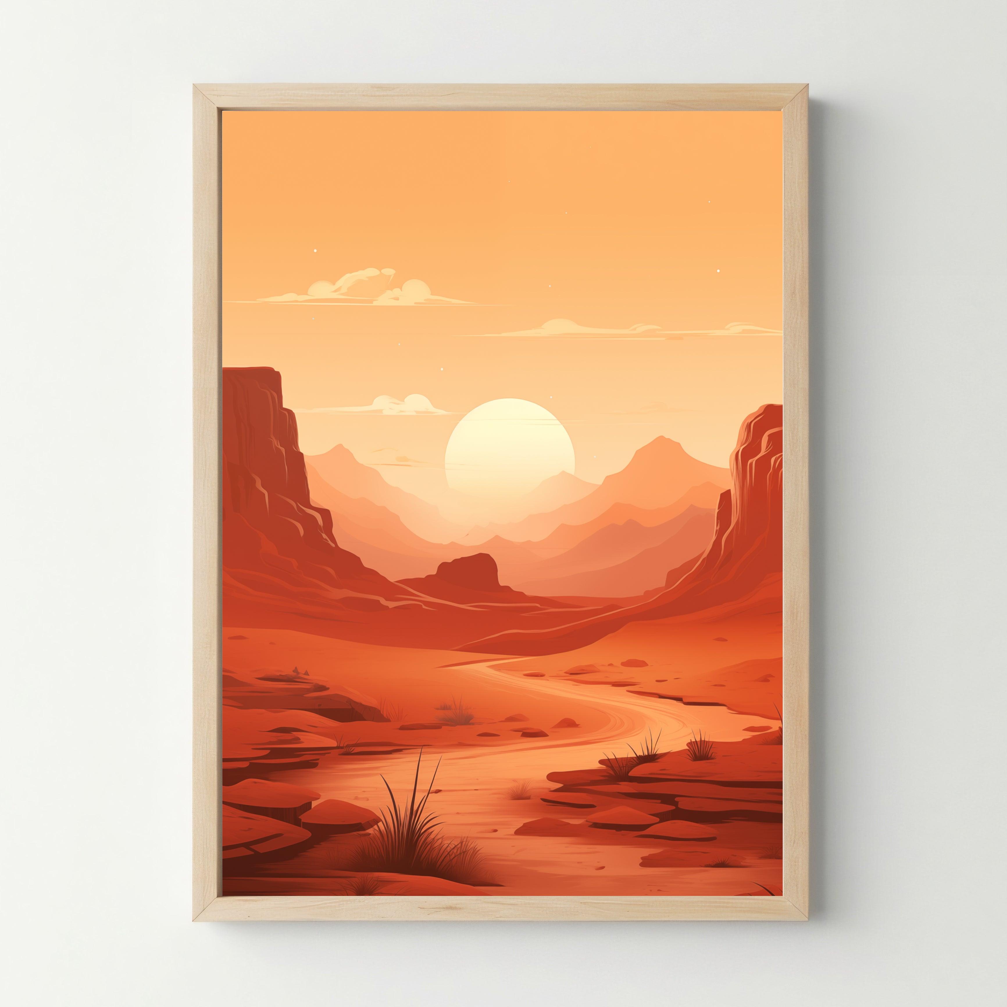 Affiche Sunset Canyon - cestfrancais.fr