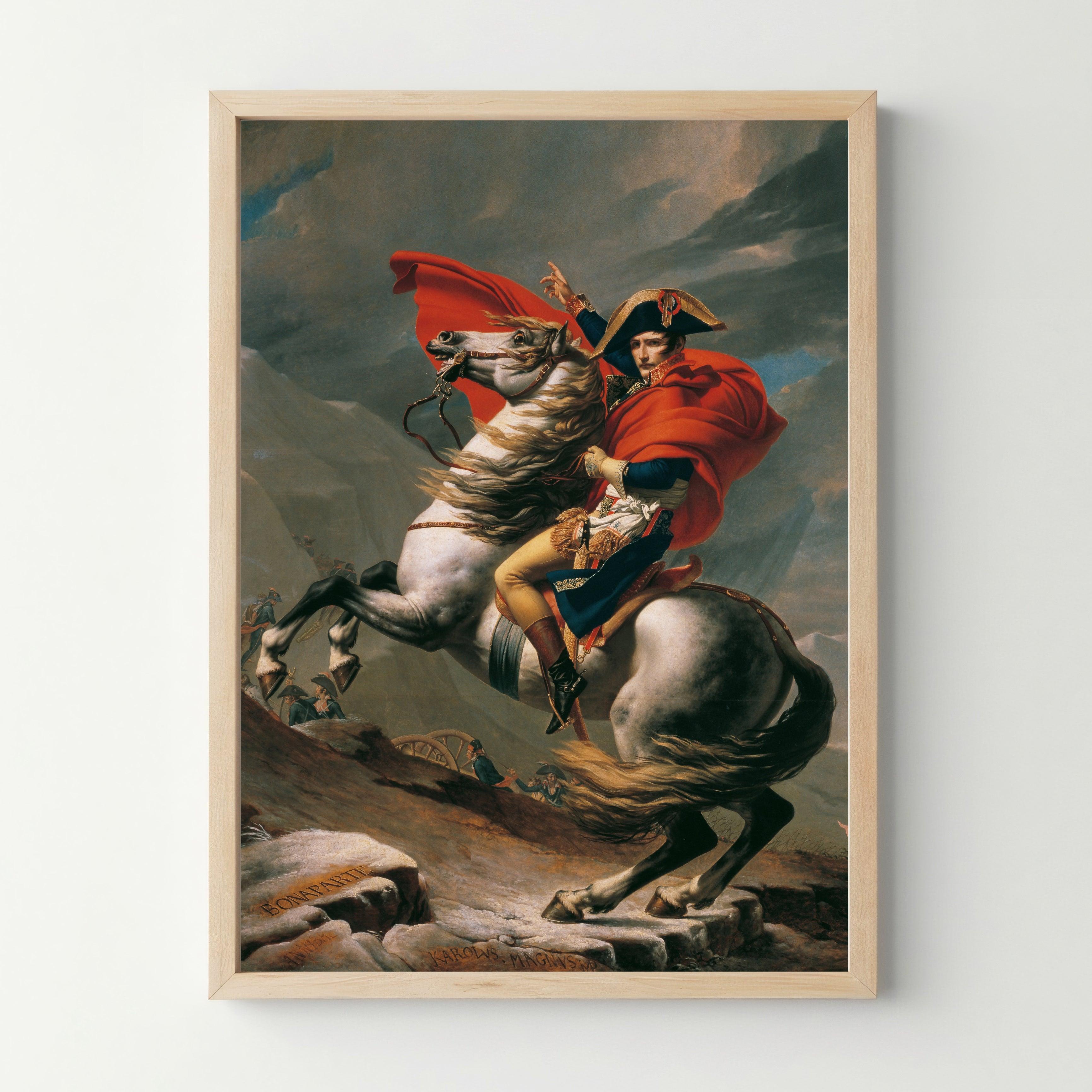 Affiche "Napoleon Bonaparte franchissant le Grand-Saint-Bernard" - cestfrancais.fr