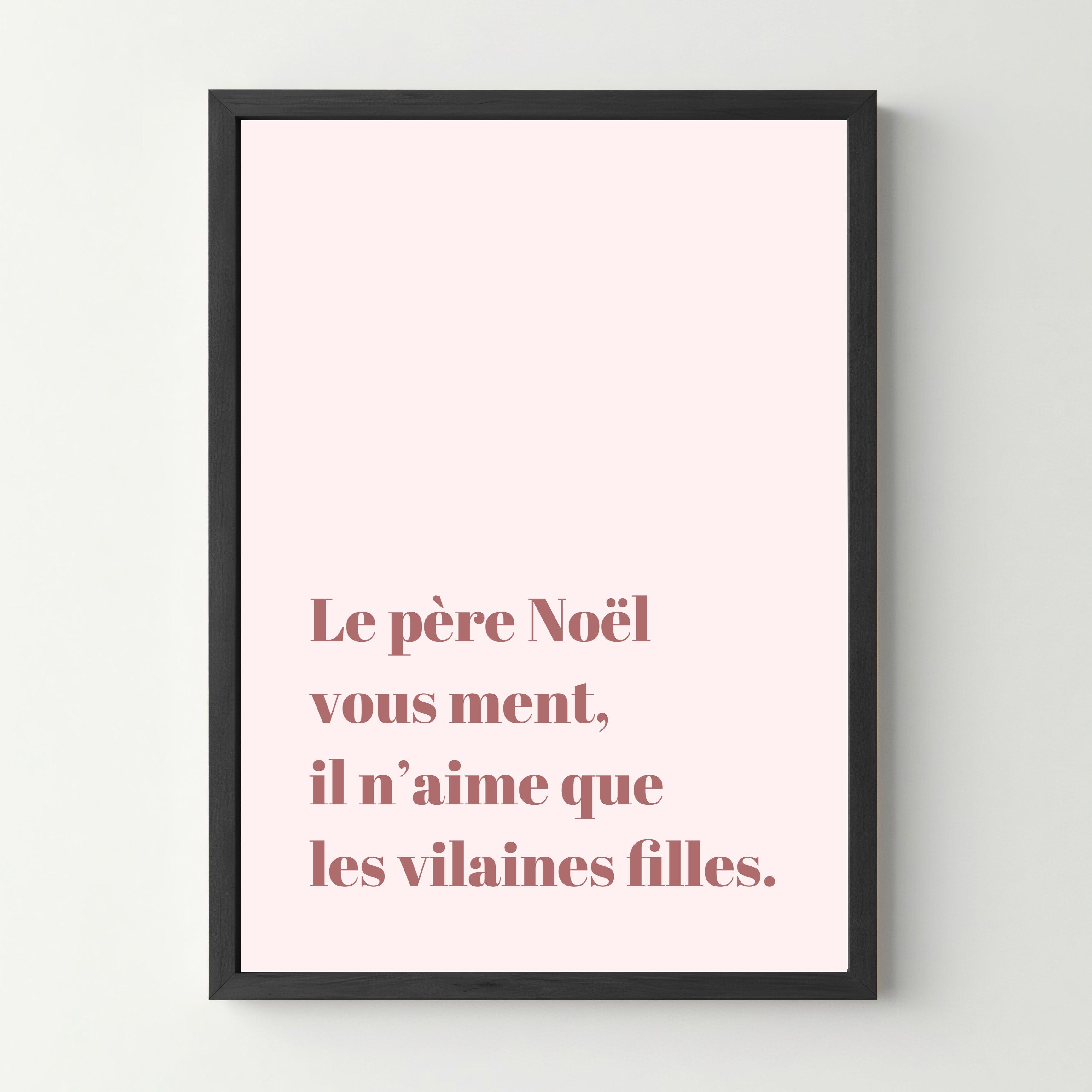 Affiche "Le père noël vous ment" - cestfrancais.fr