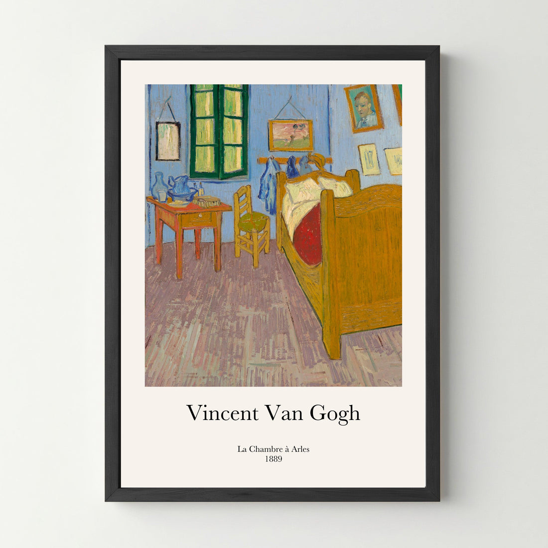 Affiche "La chambre à Arles Van Gogh" - cestfrancais.fr