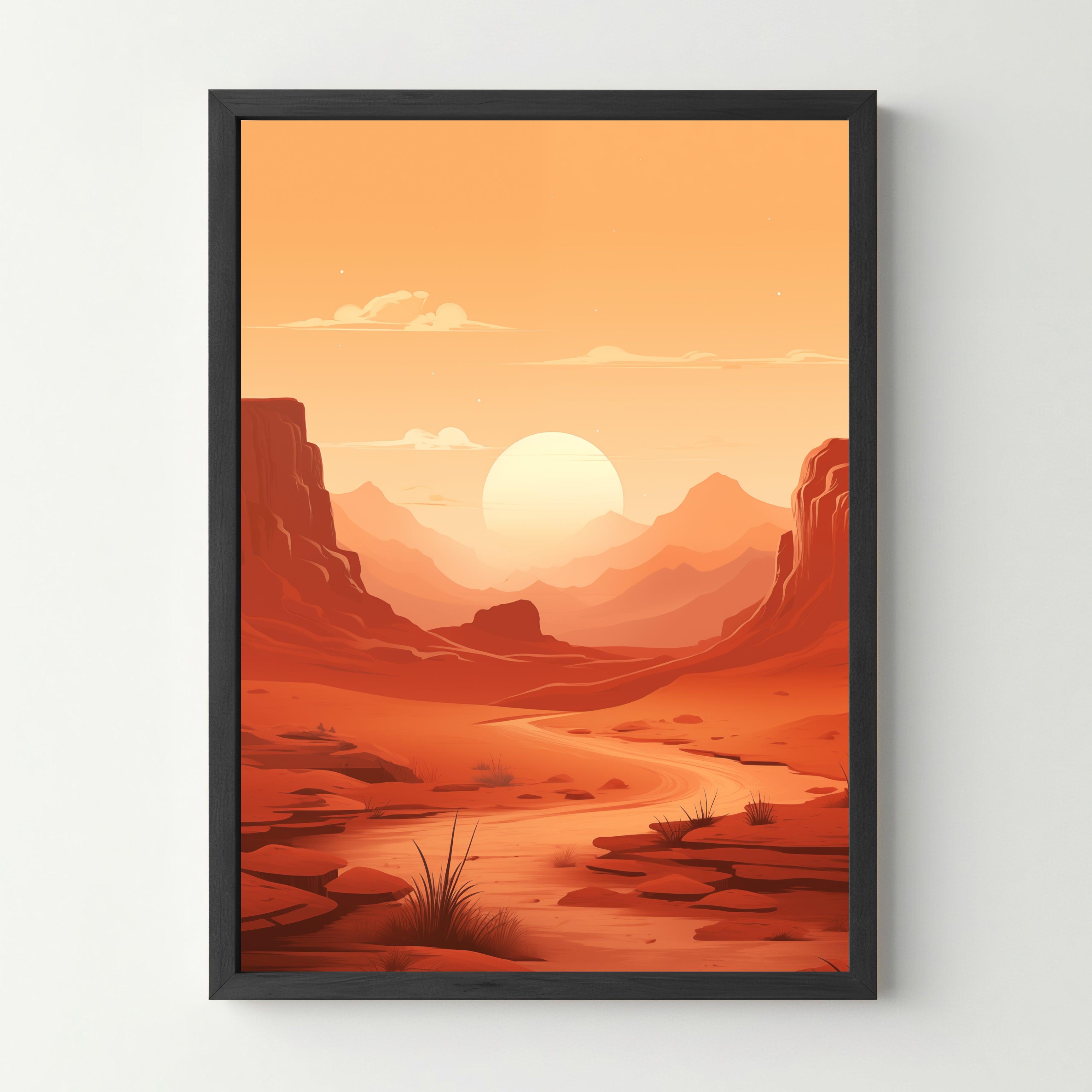 Affiche Sunset Canyon - cestfrancais.fr