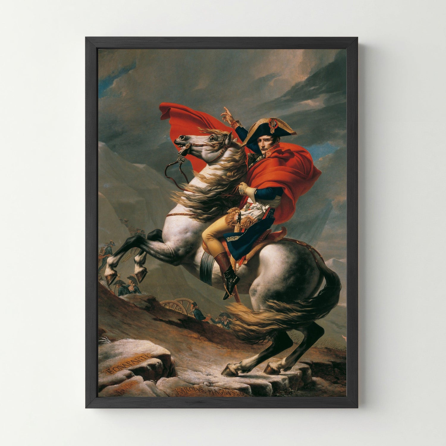 Affiche "Napoleon Bonaparte franchissant le Grand-Saint-Bernard" - cestfrancais.fr