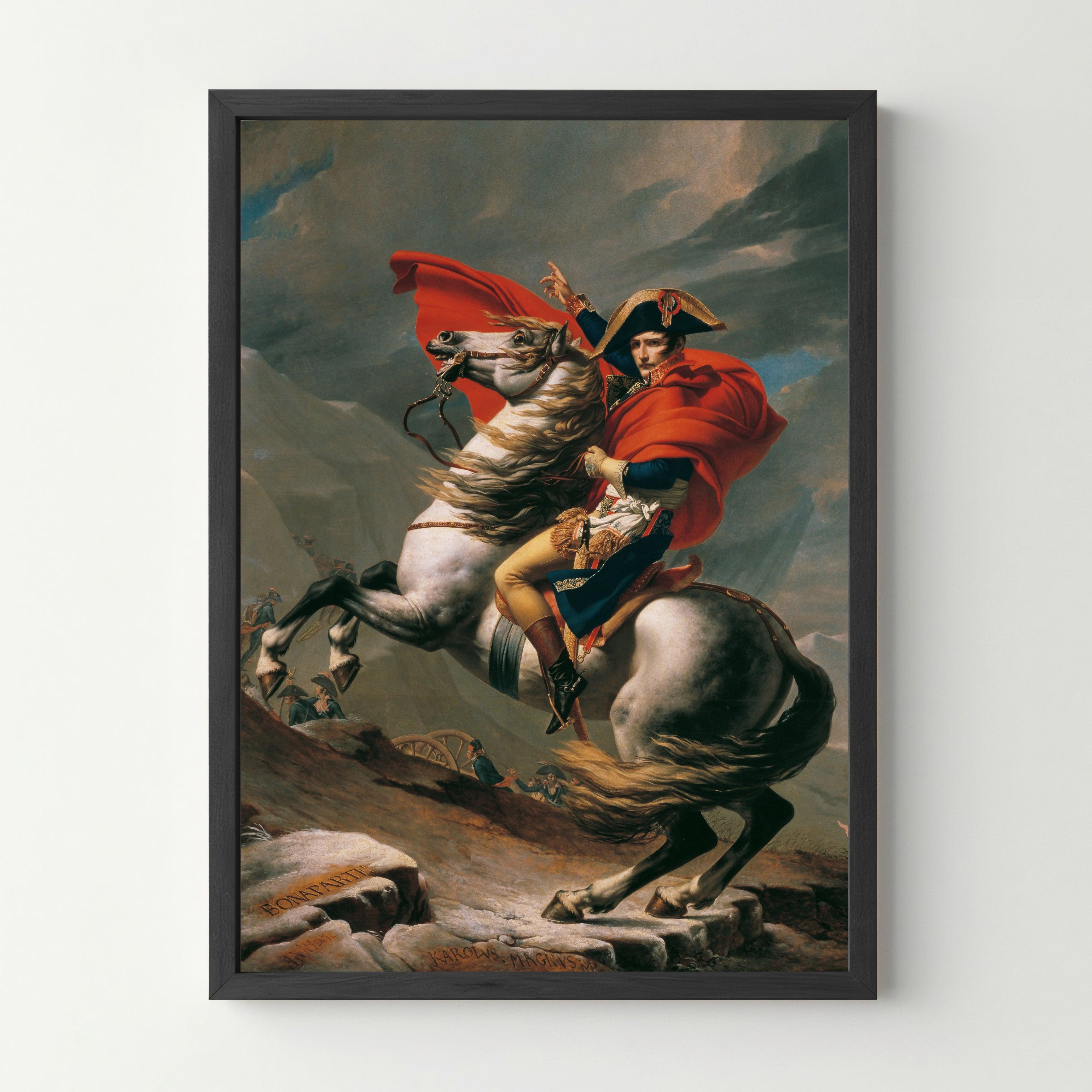 Affiche "Napoleon Bonaparte franchissant le Grand-Saint-Bernard" - cestfrancais.fr