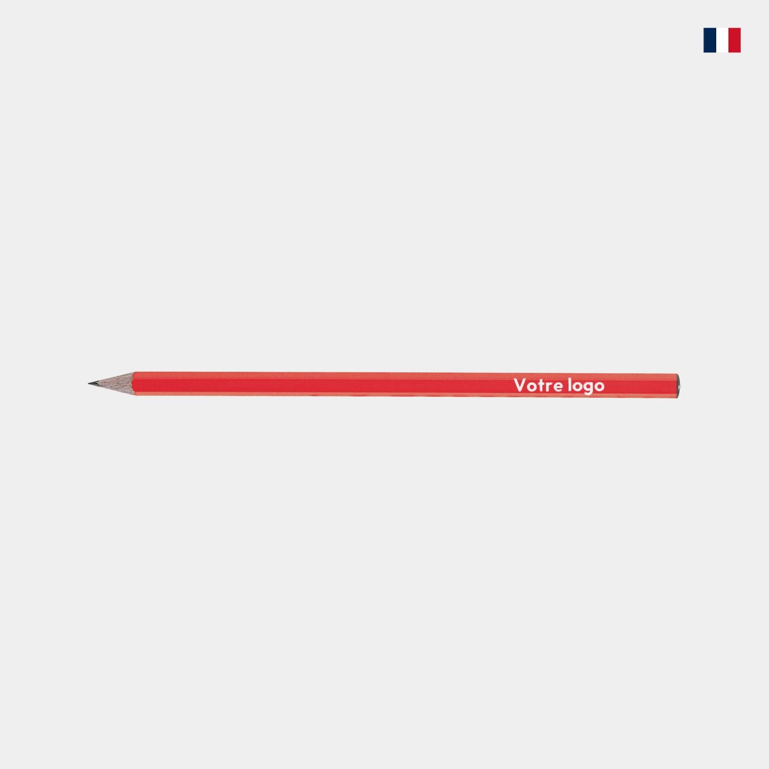 Crayon à papier personnalisable Made in France - Format standard | Marquage entreprise - cestfrancais.fr