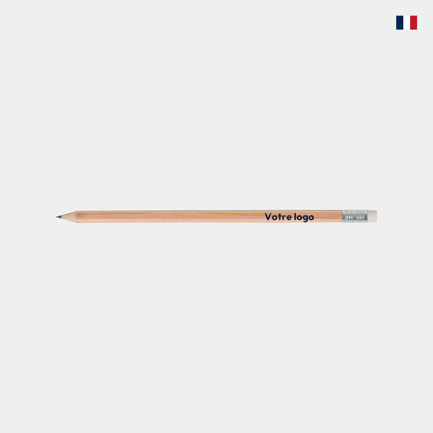 Crayon à papier personnalisable Made in France - Format standard | Marquage entreprise - cestfrancais.fr