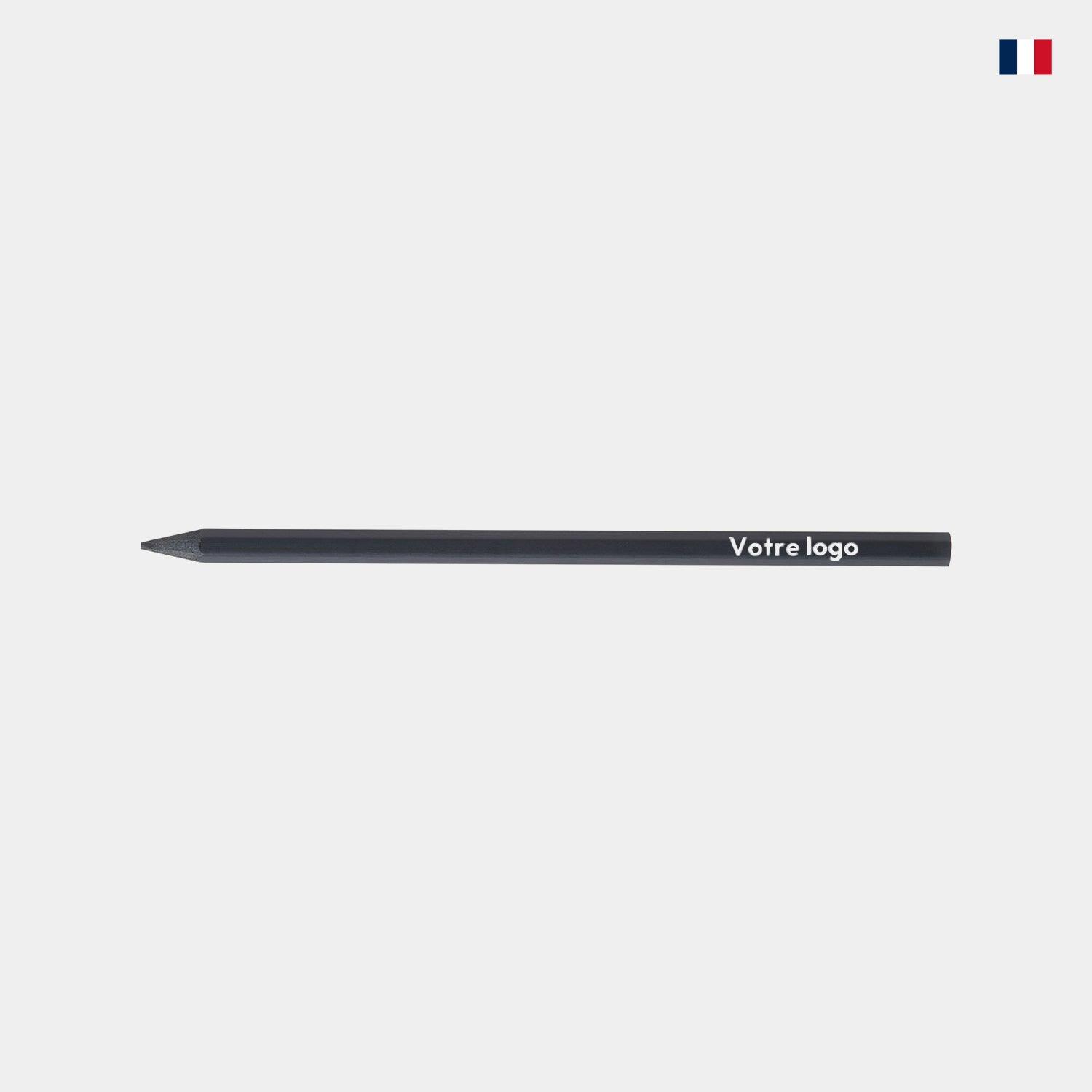 Crayon papier prestige noir personnalisable Élégant - cestfrancais.fr