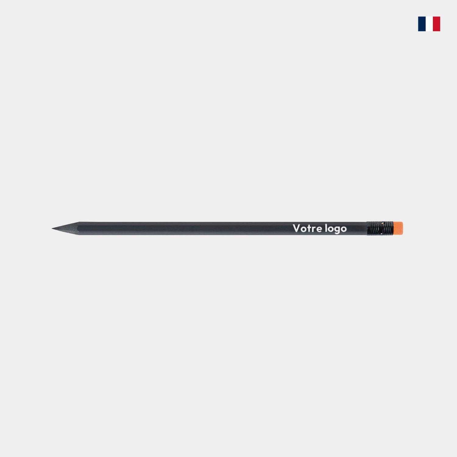 Crayon papier prestige noir personnalisable Élégant - cestfrancais.fr