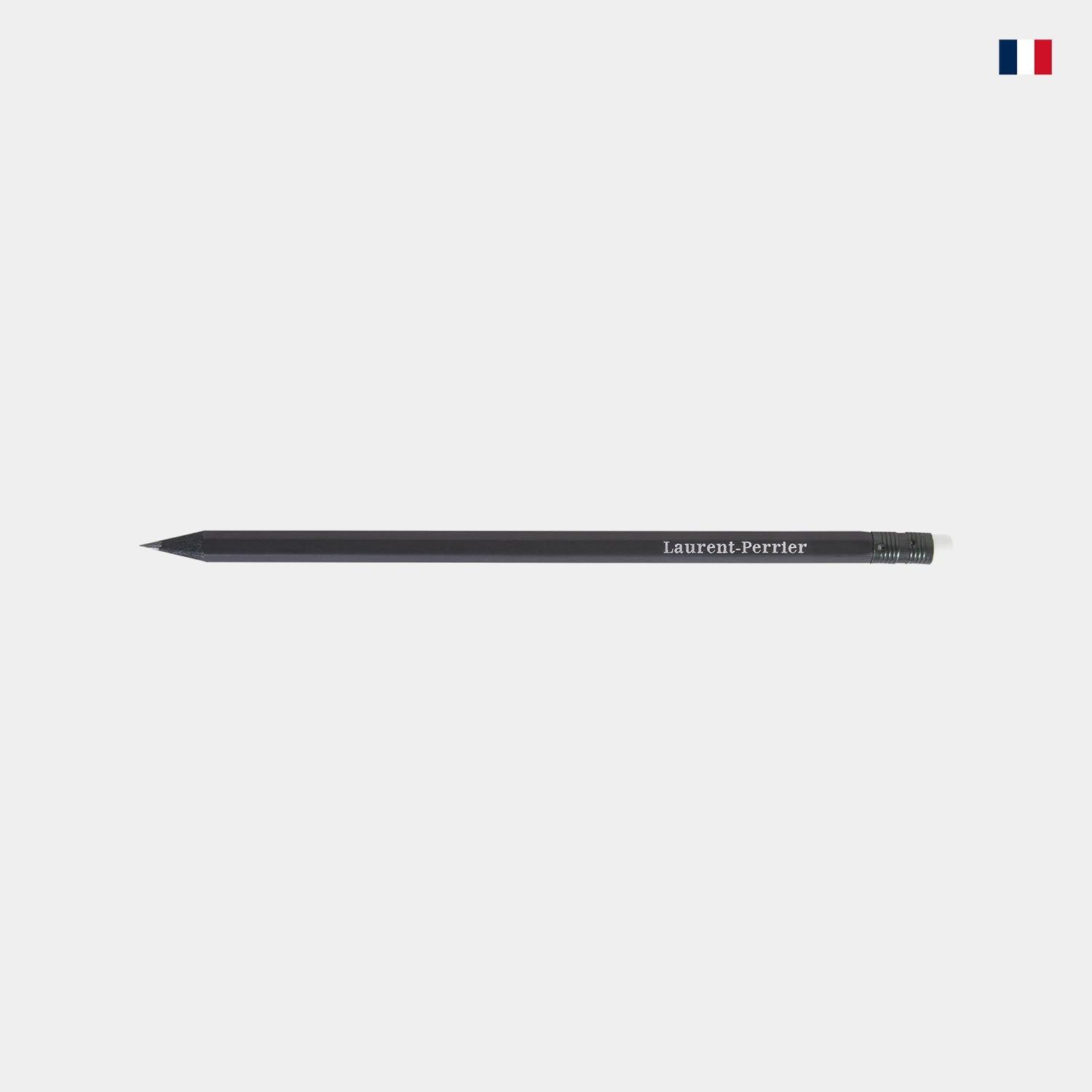 Crayon papier prestige noir personnalisable Élégant - cestfrancais.fr