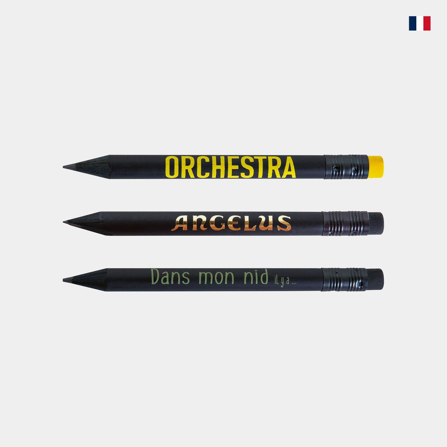 Mini crayon prestige noir personnalisable - Élégant et français - cestfrancais.fr