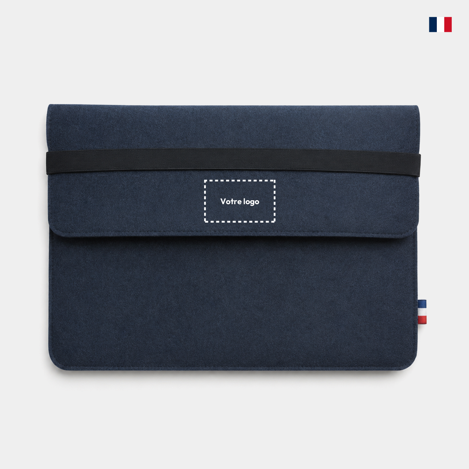Pochette pour ordinateur personnalisable - Feutrine recyclée éco-responsable