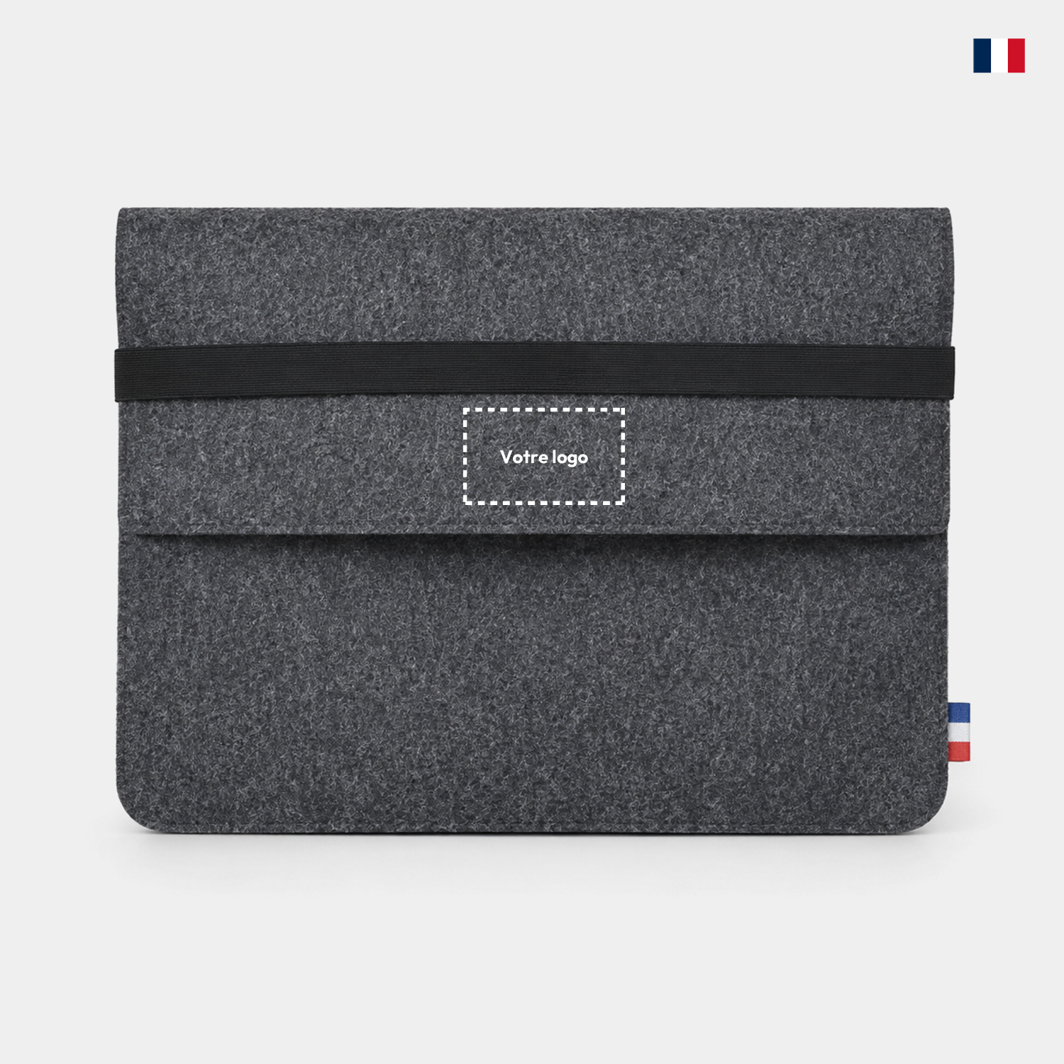 Pochette pour ordinateur personnalisable - Feutrine recyclée éco-responsable