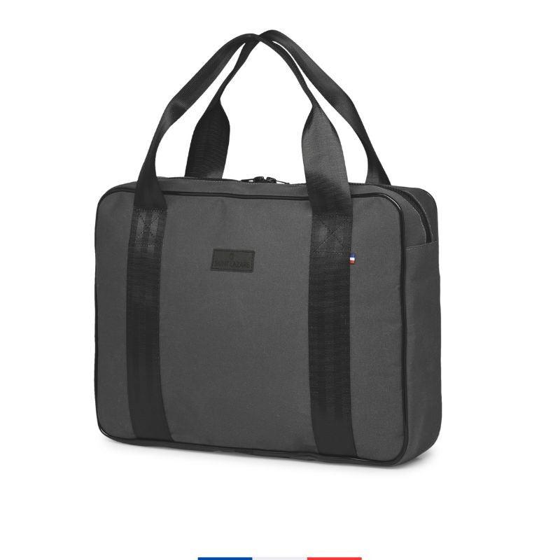 Sacoche ordinateur en toile nautique - cestfrancais.fr