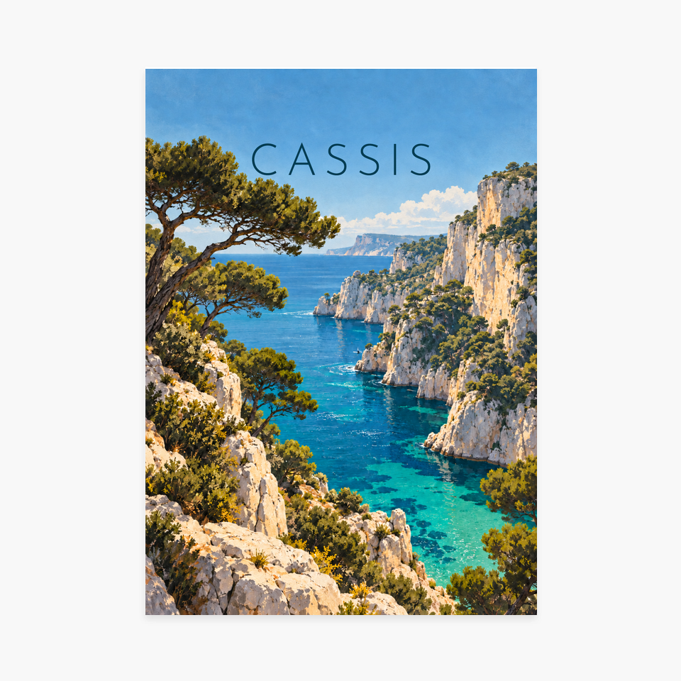 Affiche Cassis – Le port méditerranéen — sans cadre