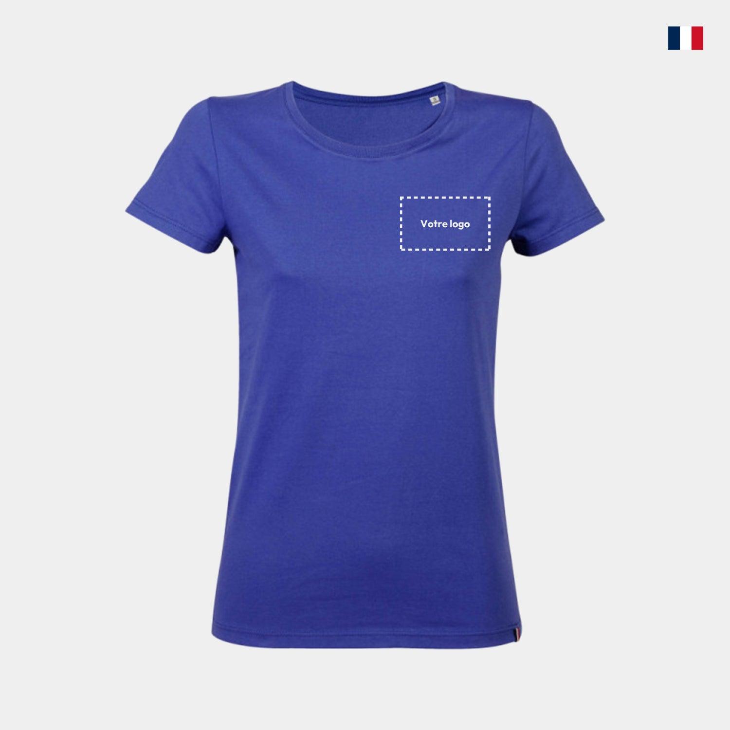 T-shirt personnalisable Made in France - Col rond pour femme - cestfrancais.fr