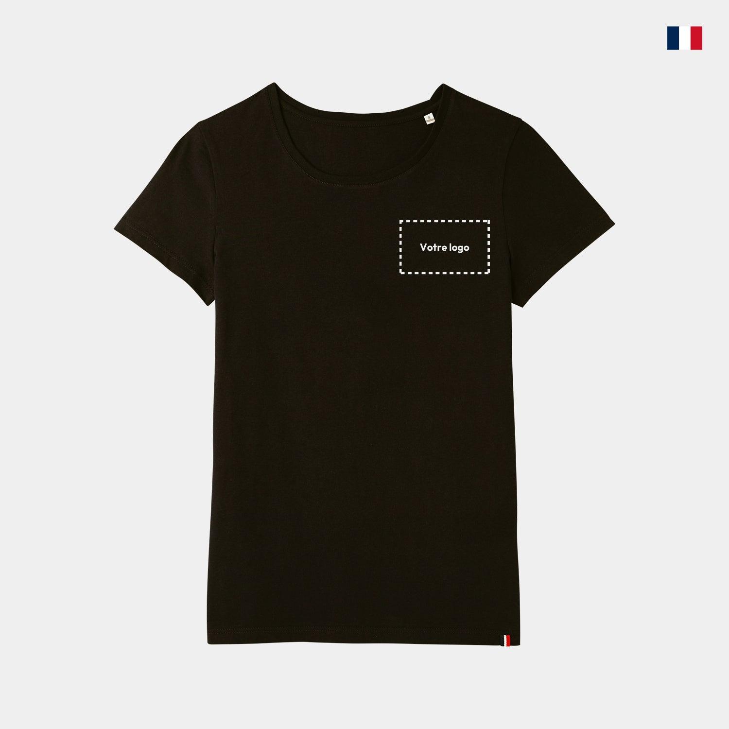 T-shirt personnalisable Made in France - Col rond pour femme - cestfrancais.fr
