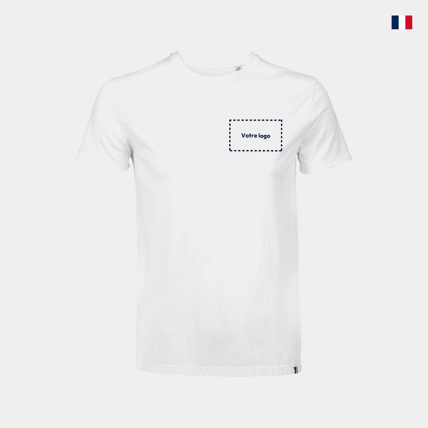 T-shirt personnalisable Made in France - Col rond pour homme - cestfrancais.fr