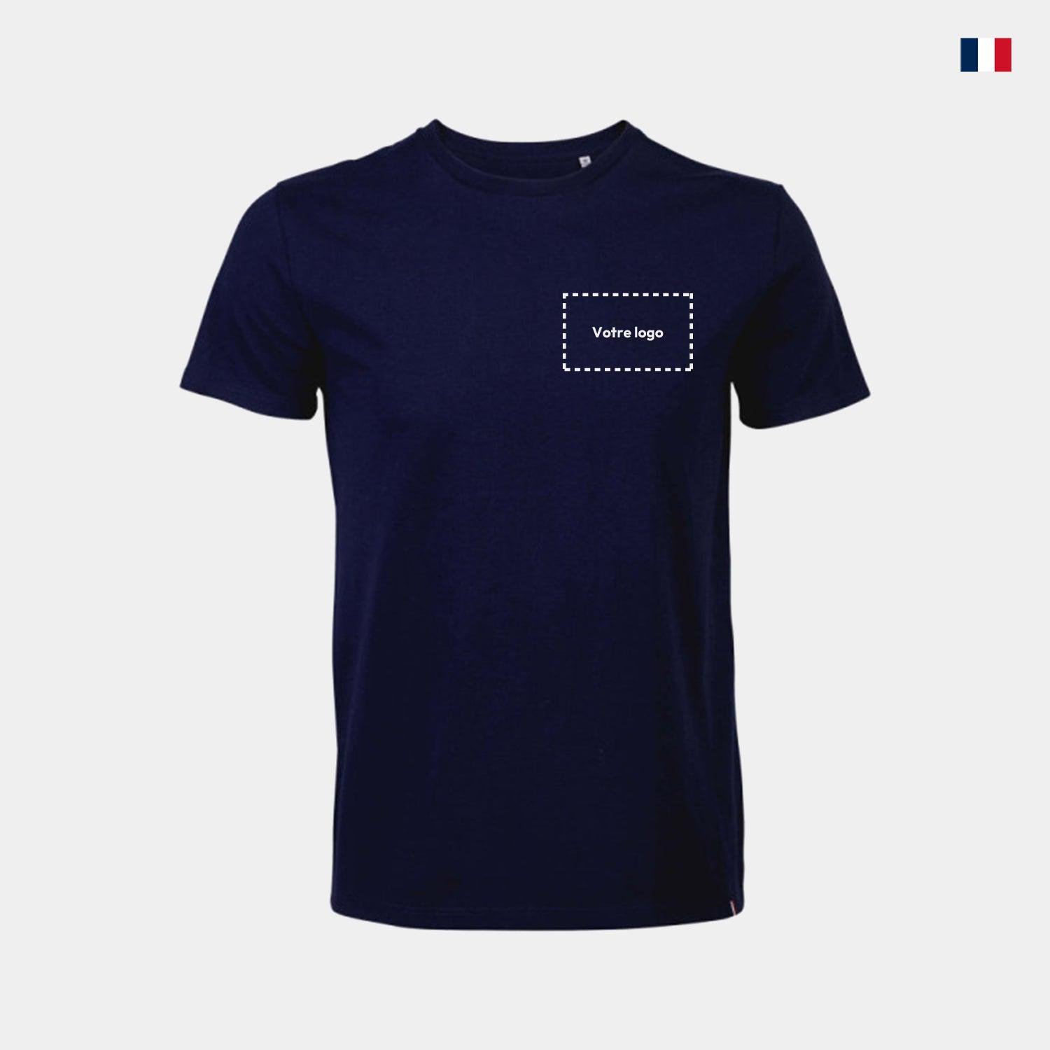 T-shirt personnalisable Made in France - Col rond pour homme - cestfrancais.fr