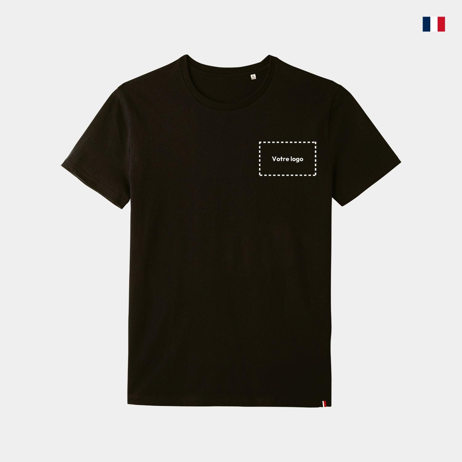 T-shirt personnalisable Made in France - Col rond pour homme - cestfrancais.fr