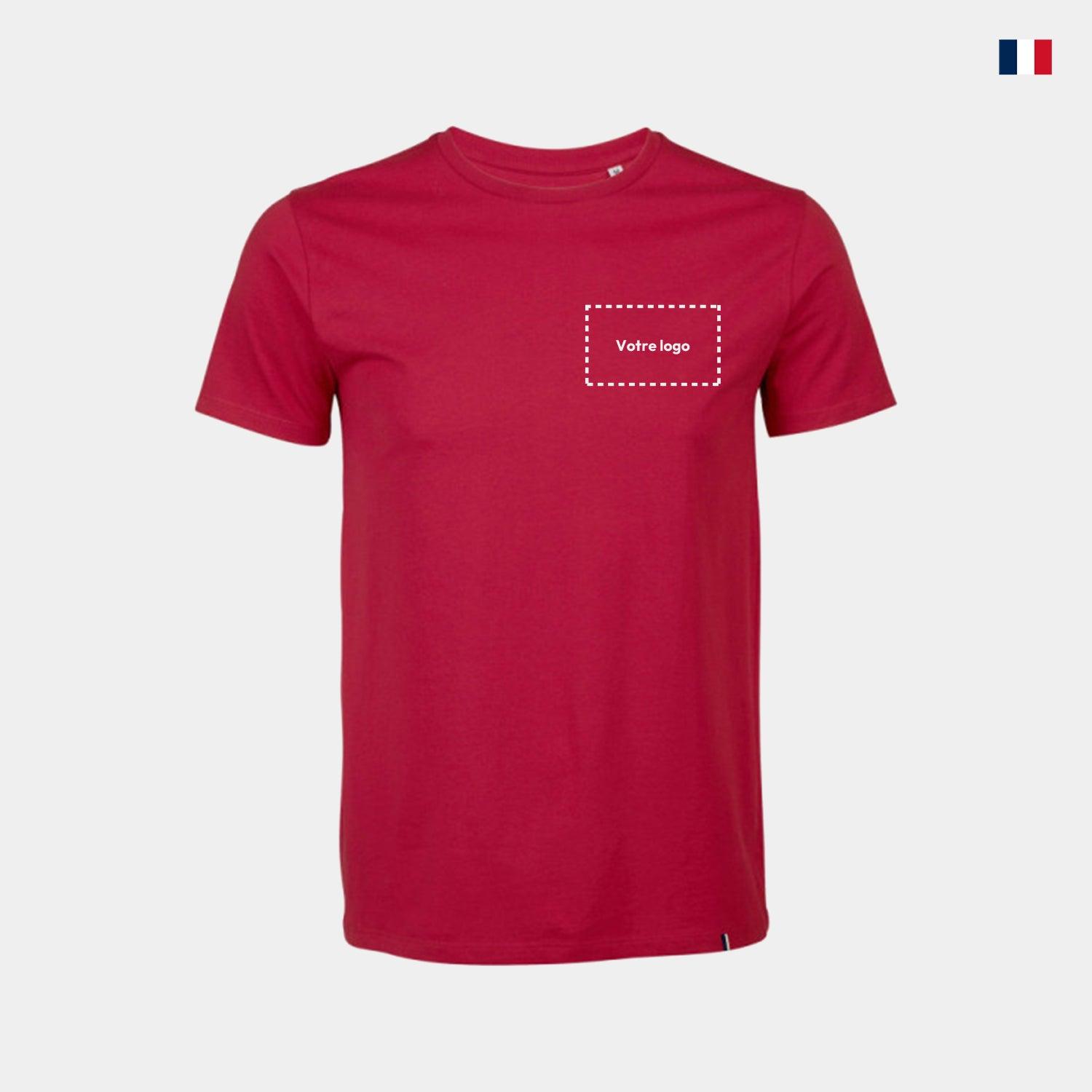 T-shirt personnalisable Made in France - Col rond pour homme - cestfrancais.fr