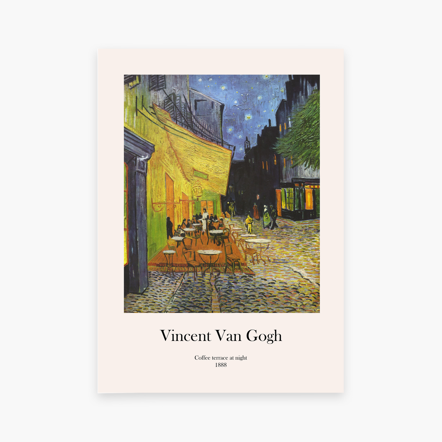 Affiche Van Gogh – Terrasse de café le soir / Café Terrace at Night (1888)
